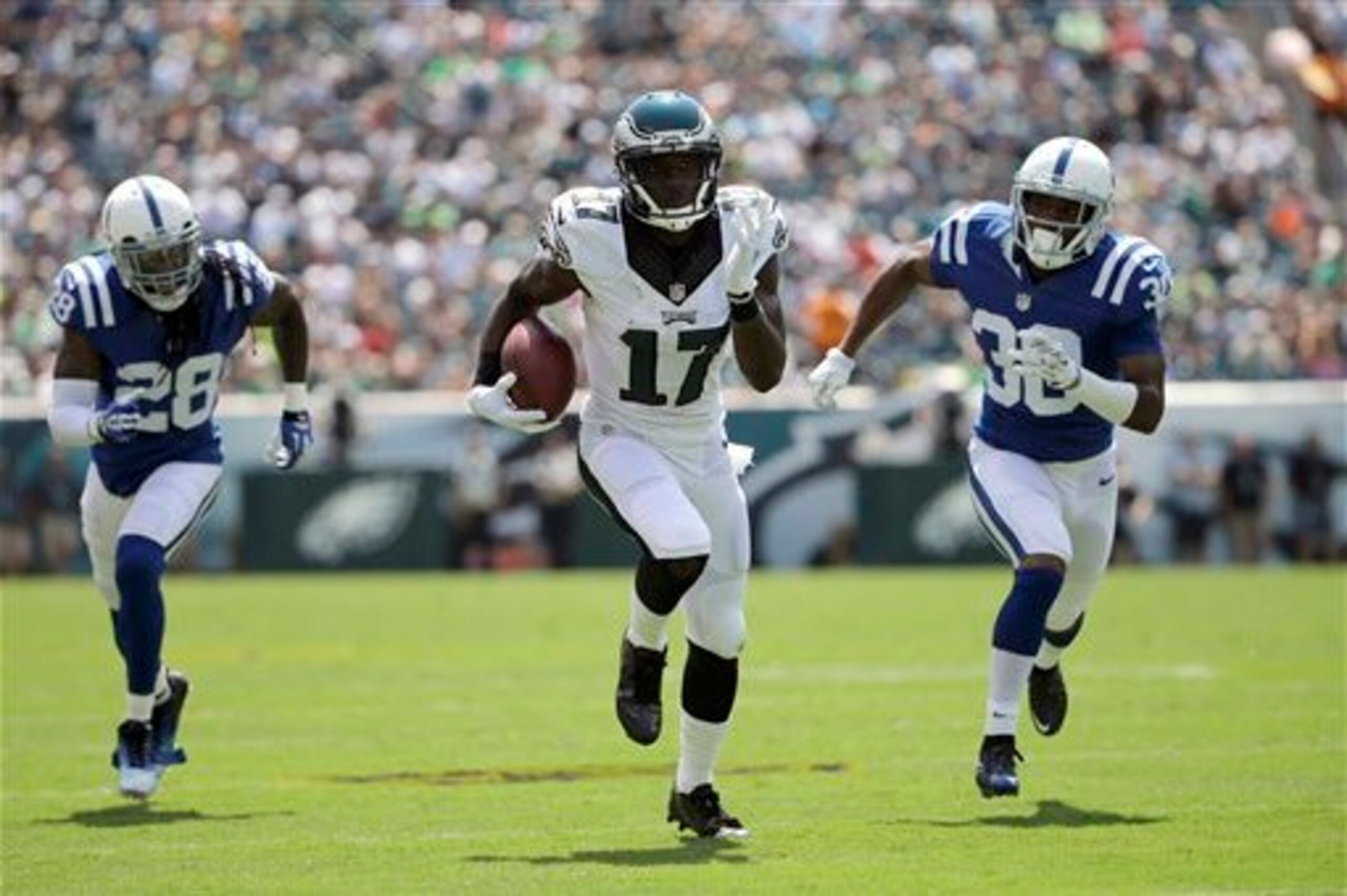 Philadelphia Eagles first-round pick Nelson Agholor was among the top rookies of preseason Week 1.