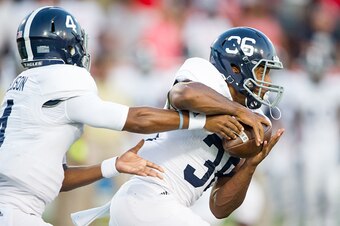 Georgia Southern QB Kevin Ellison and RB Matt Breida
