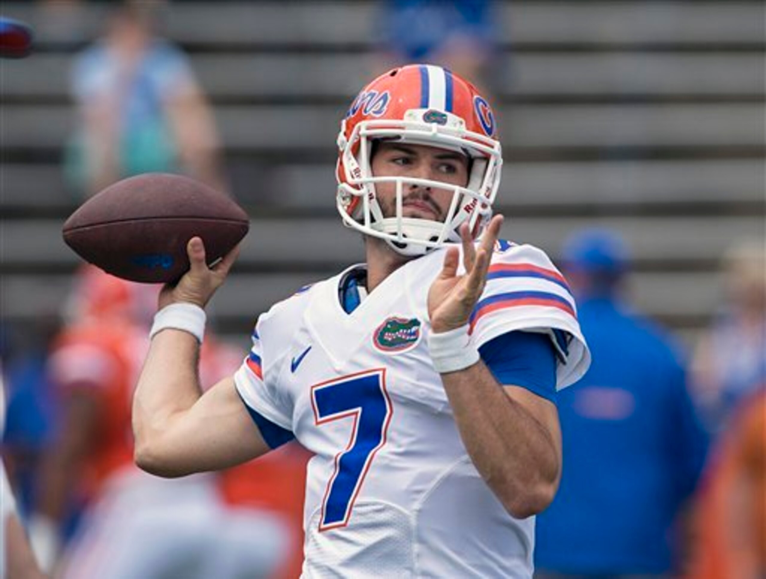 Will Grier is fighting hard to become Florida's starting quarterback this fall. Will Grier is fighting hard to become Florida's starting quarterback this fall.