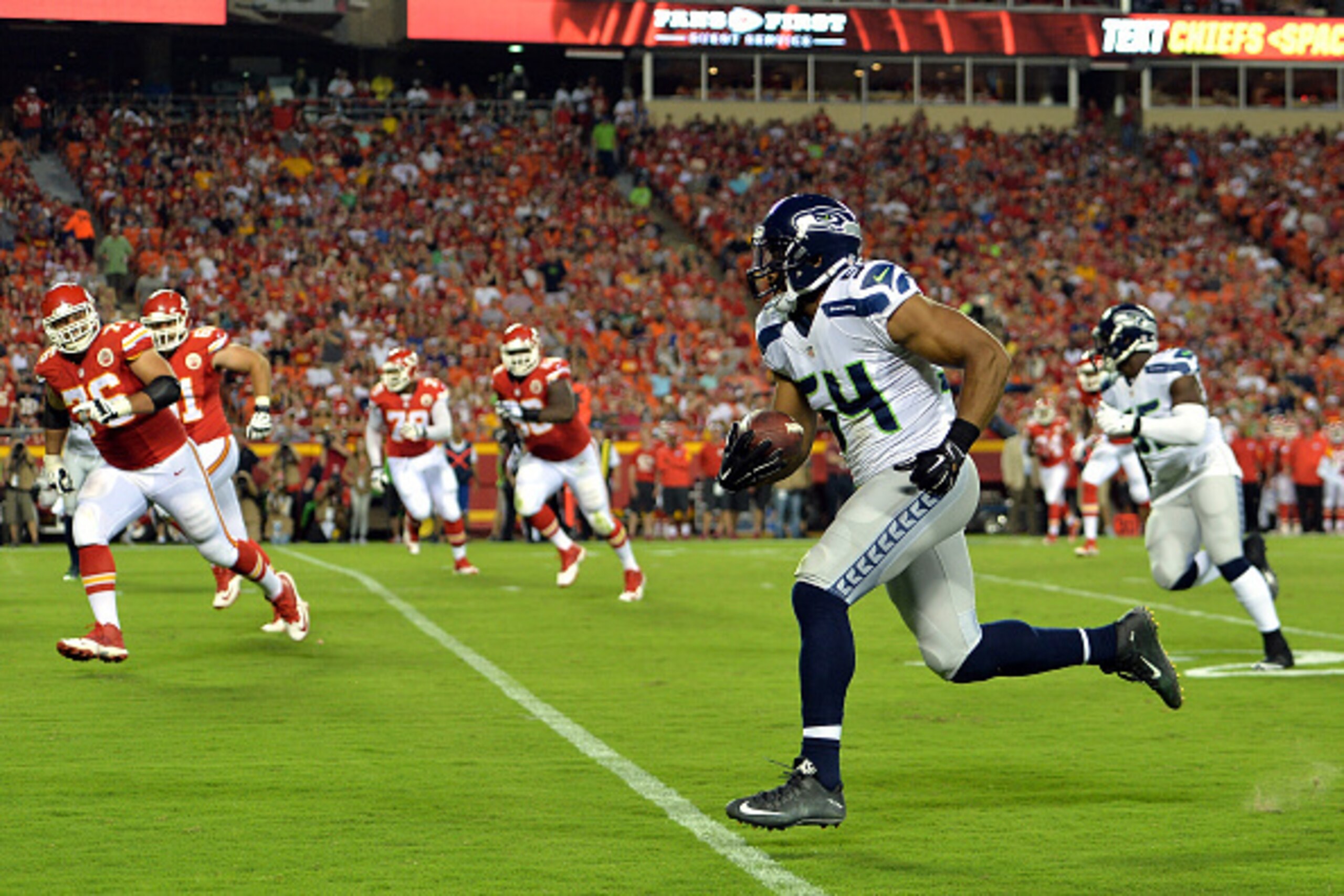 Bobby Wagner's 25-yard interception-return touchdown was the highlight of the night for Seattle, but it wasn't enough to overcome Kansas City.