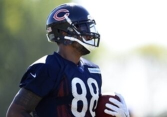 Dante Rosario is one of six tight ends vying to be Martellus Bennett's backup this season.