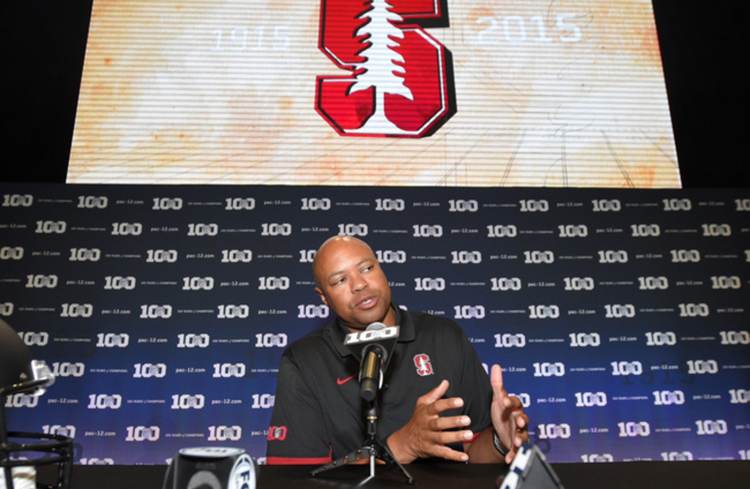 Shaw at Pac-12 Media Day.