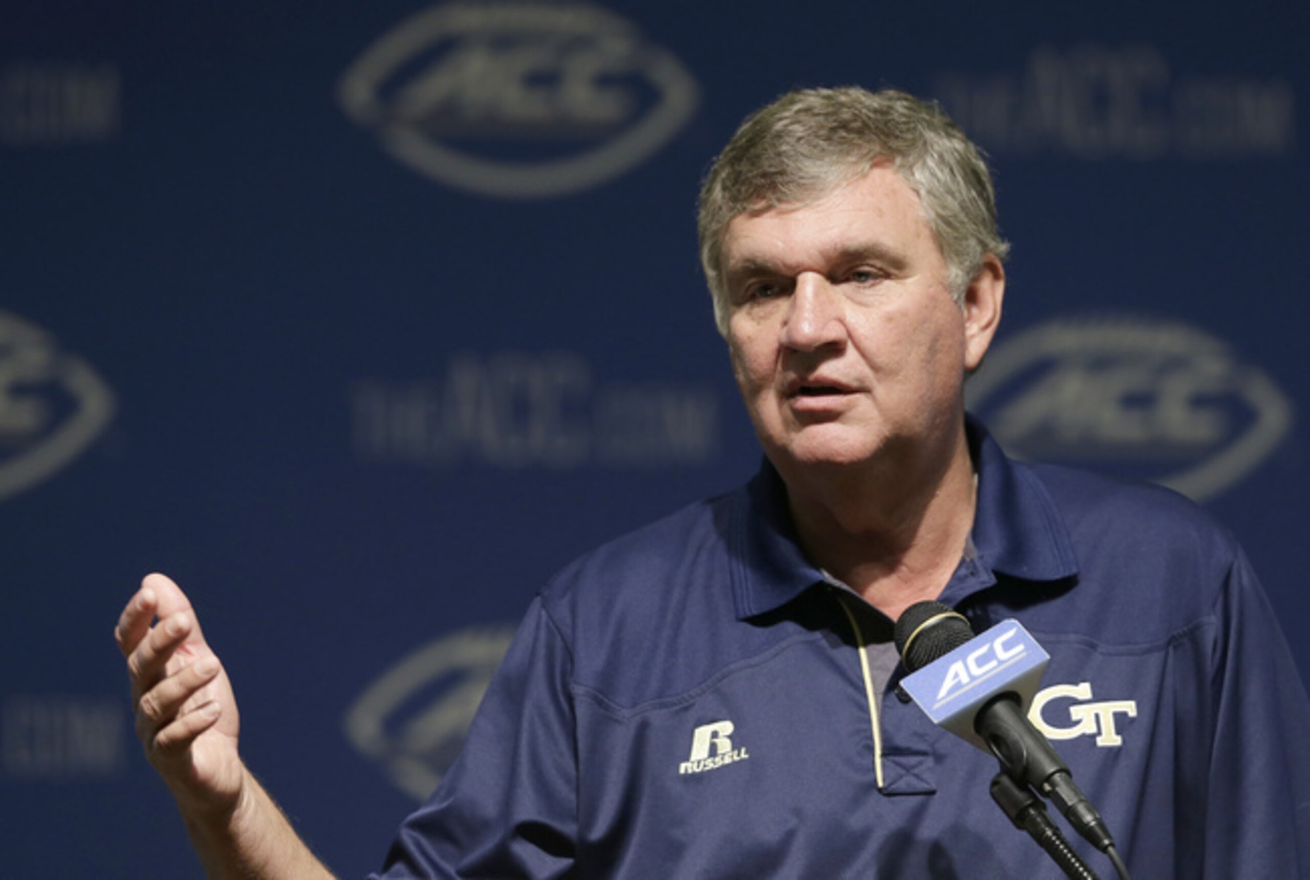 GT head coach Paul Johnson.