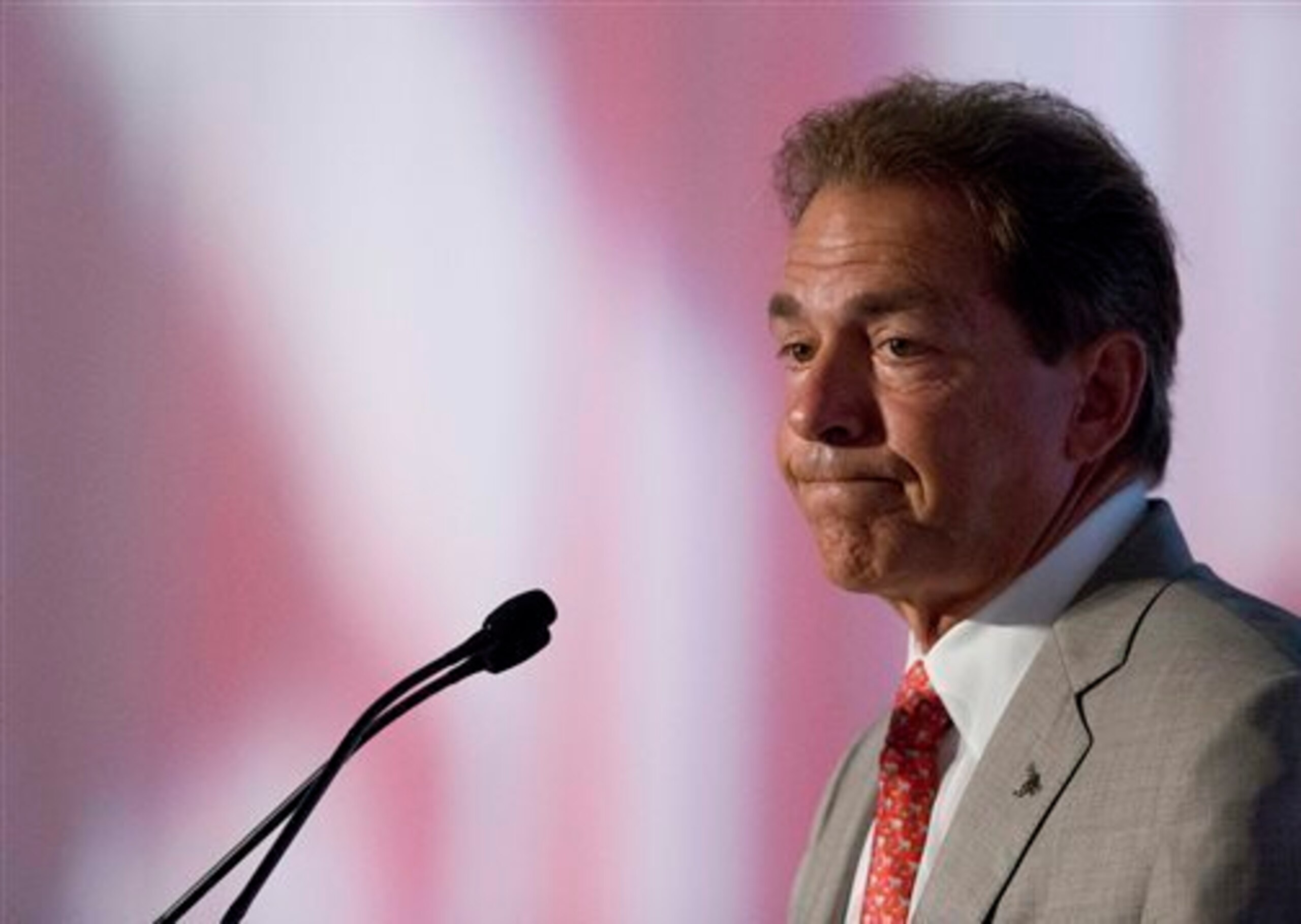 Alabama head coach Nick Saban.
