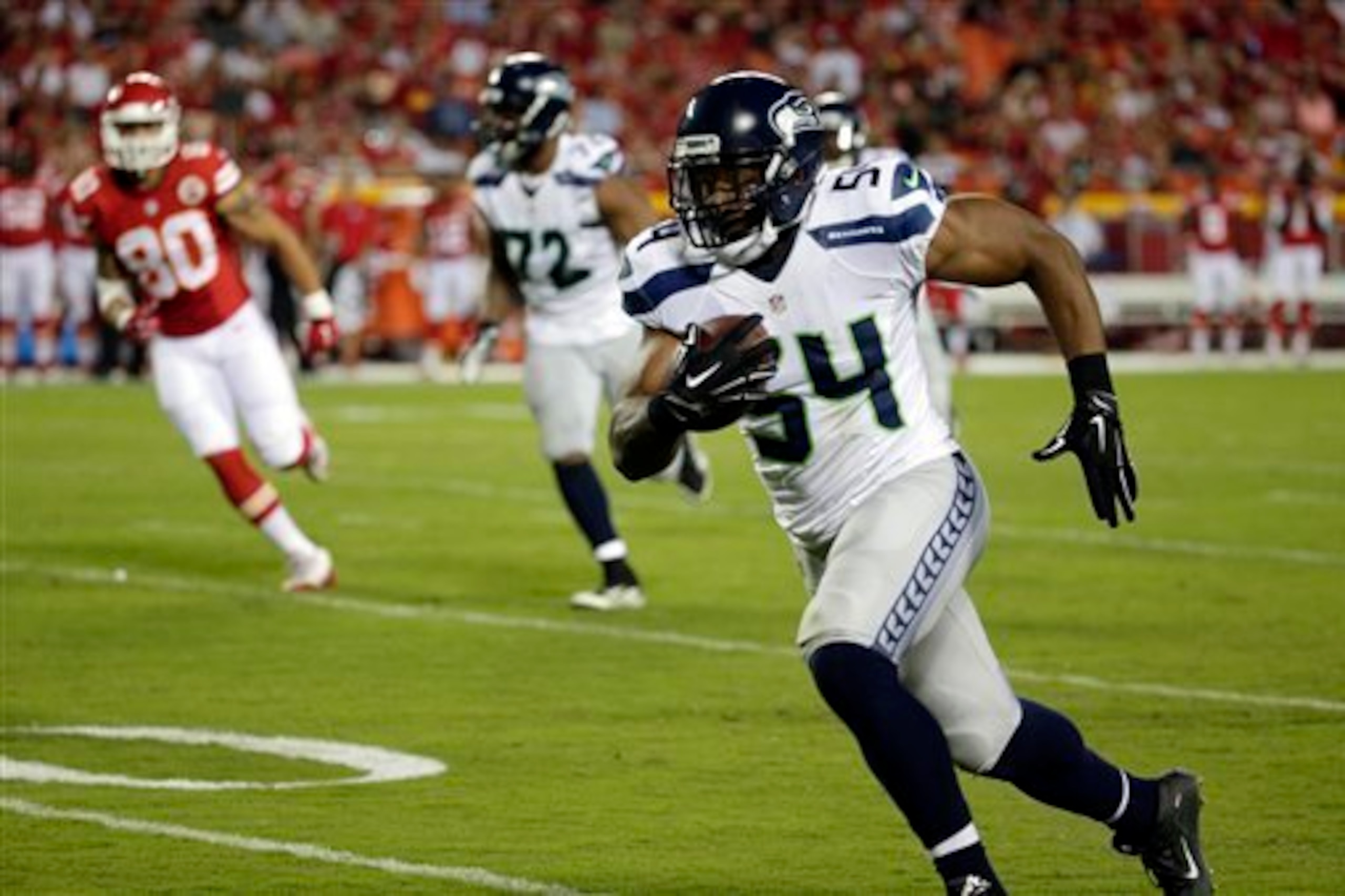 Seattle has scored just one offensive touchdown this preseason, but Bobby Wagner (pictured above) and rookie Tyler Lockett have added defensive and special teams scores to keep Seattle in their first two games. Will Russell Wilson and Co. finally find the end zone this week?