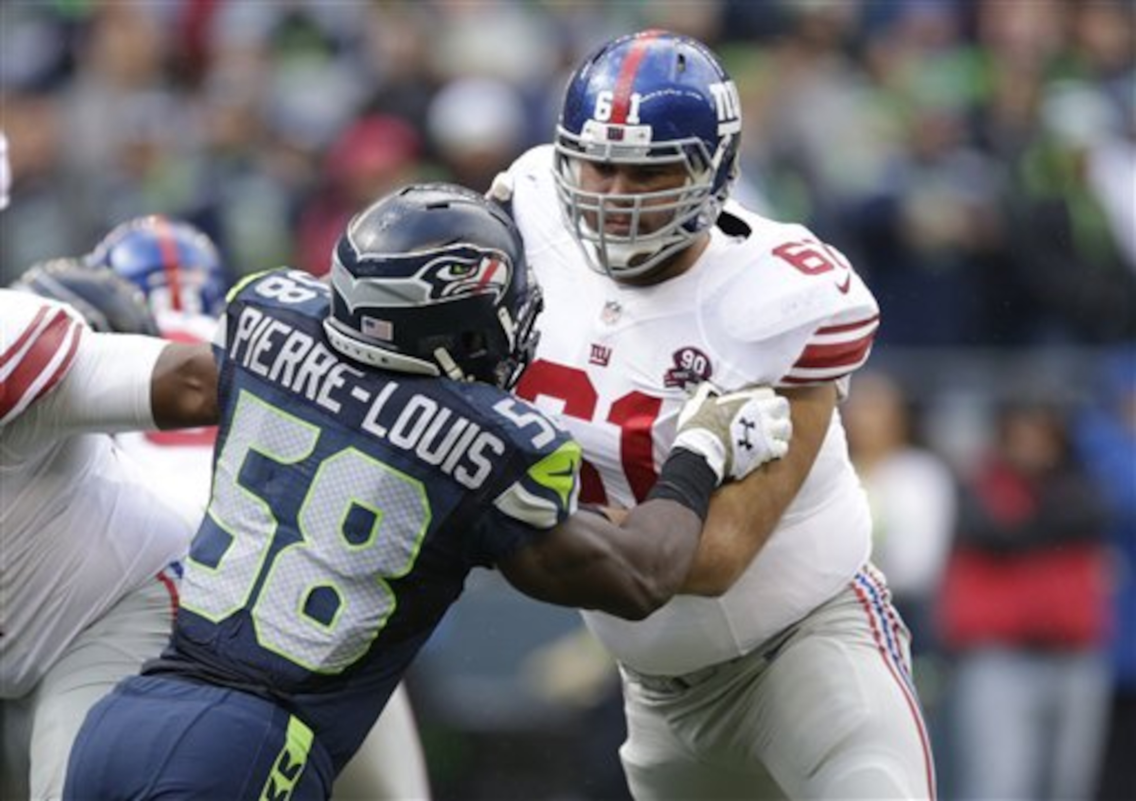 Second-year linebacker Kevin Pierre-Louis has drawn praise from coach and player alike this preseason. Second-year linebacker Kevin Pierre-Louis has drawn praise from coach and player alike this preseason.