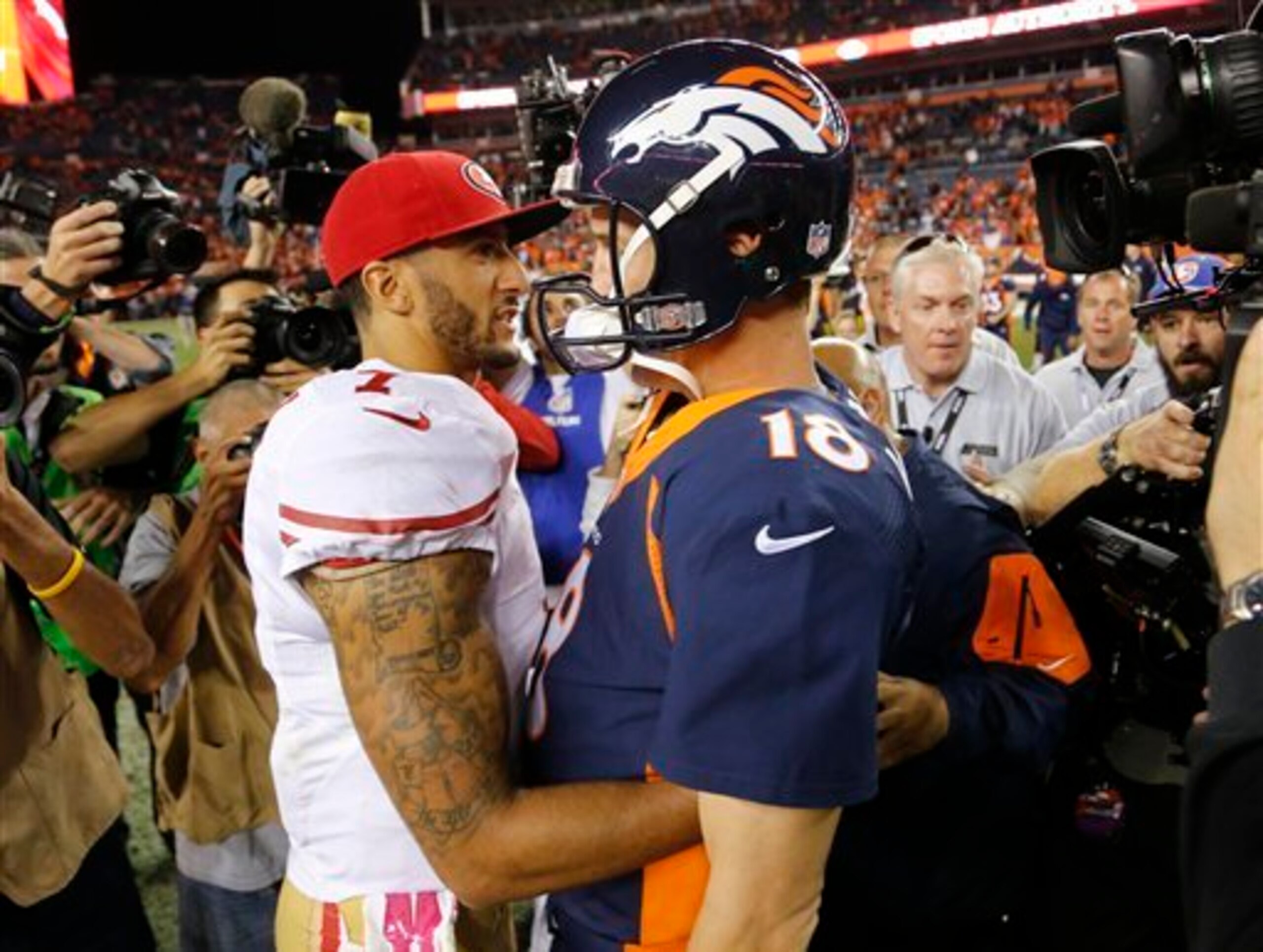 Saturday's contest will mark the latest edition of the 49ers and Broncos history against each other.