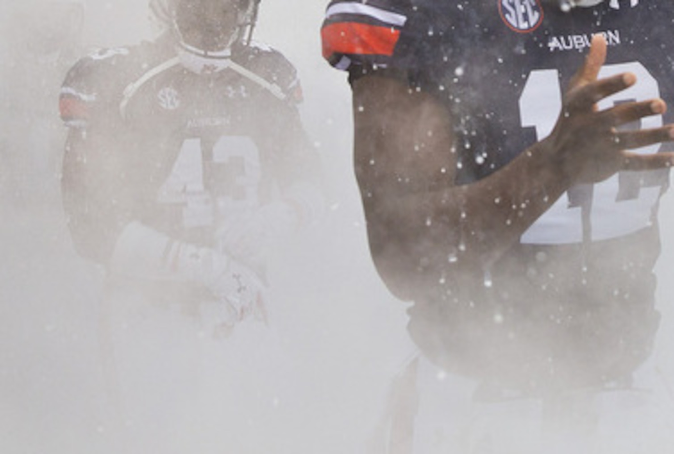 Different position, but same place as Auburn's Jonathan Wallace is now a wide receiver. Different position, but same place as Auburn's Jonathan Wallace is now a wide receiver.