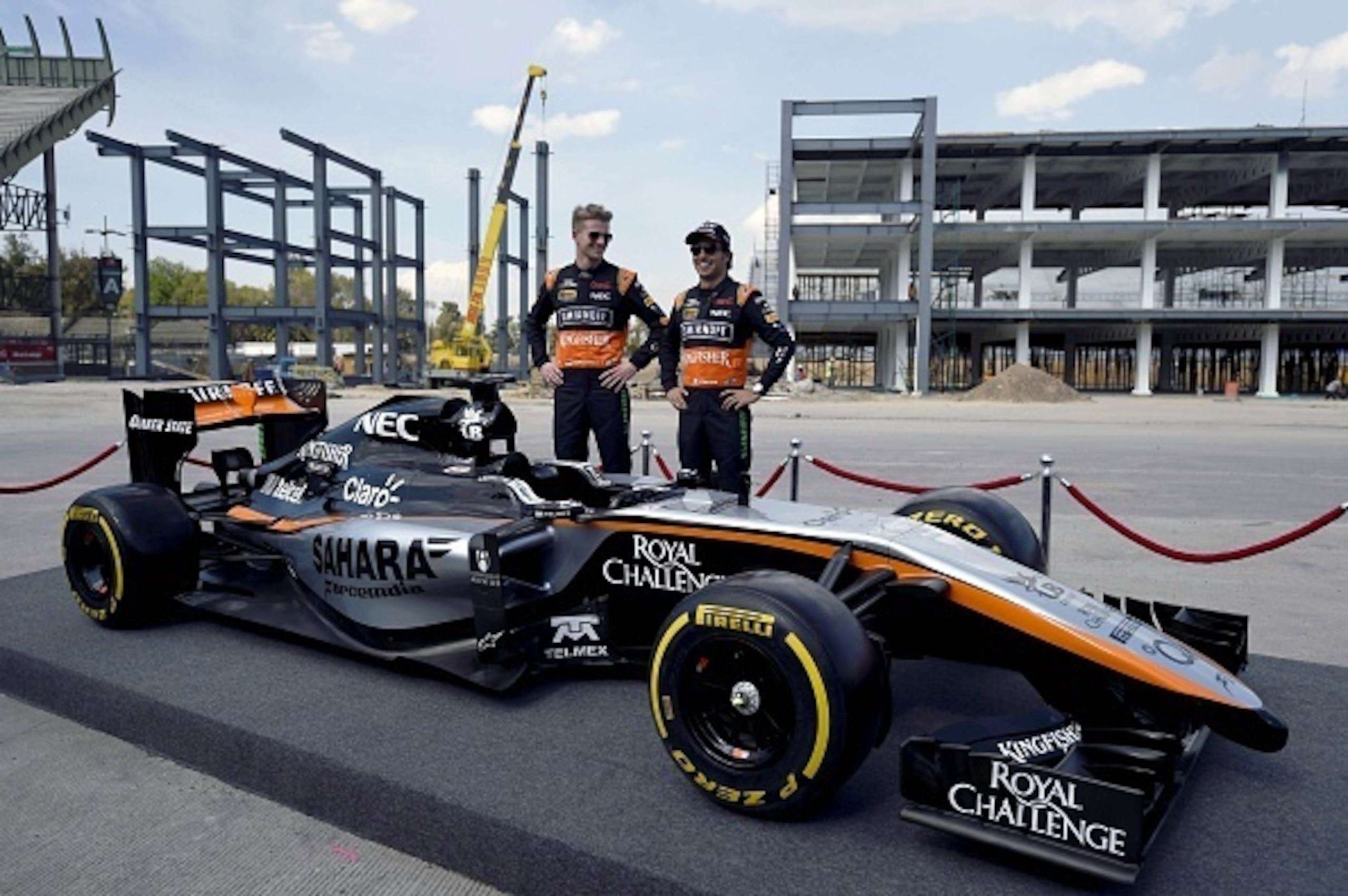 Force India launched their new livery at the circuit in January.