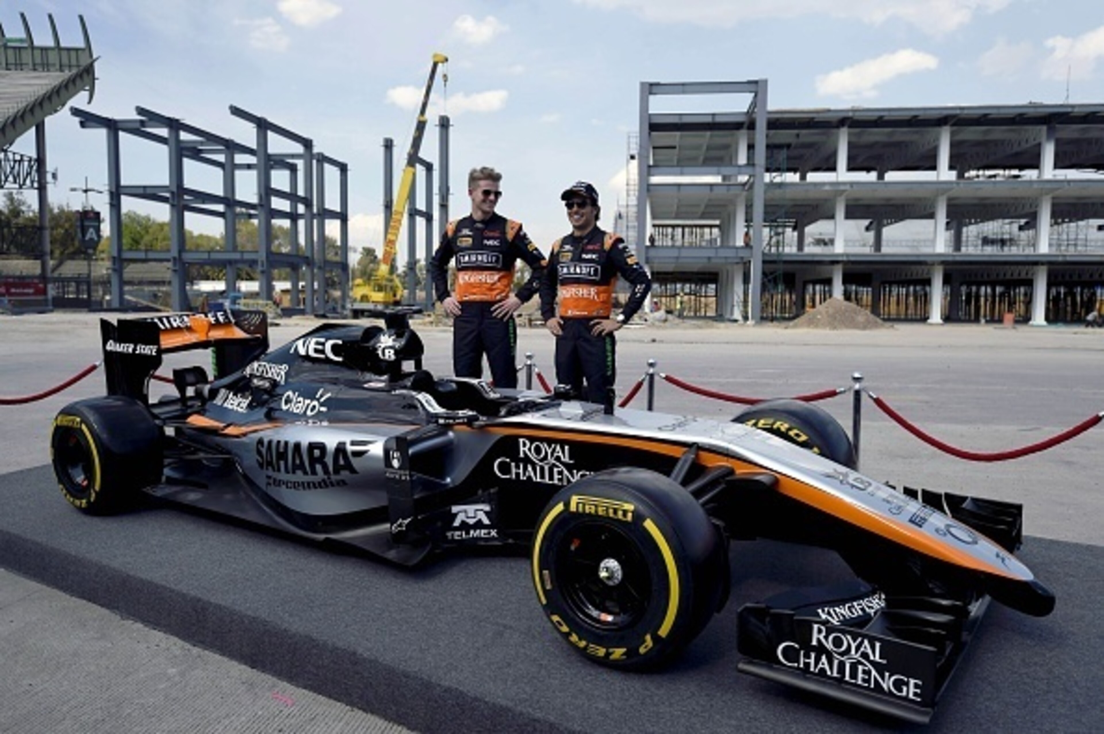 Force India launched their new livery at the circuit in January.