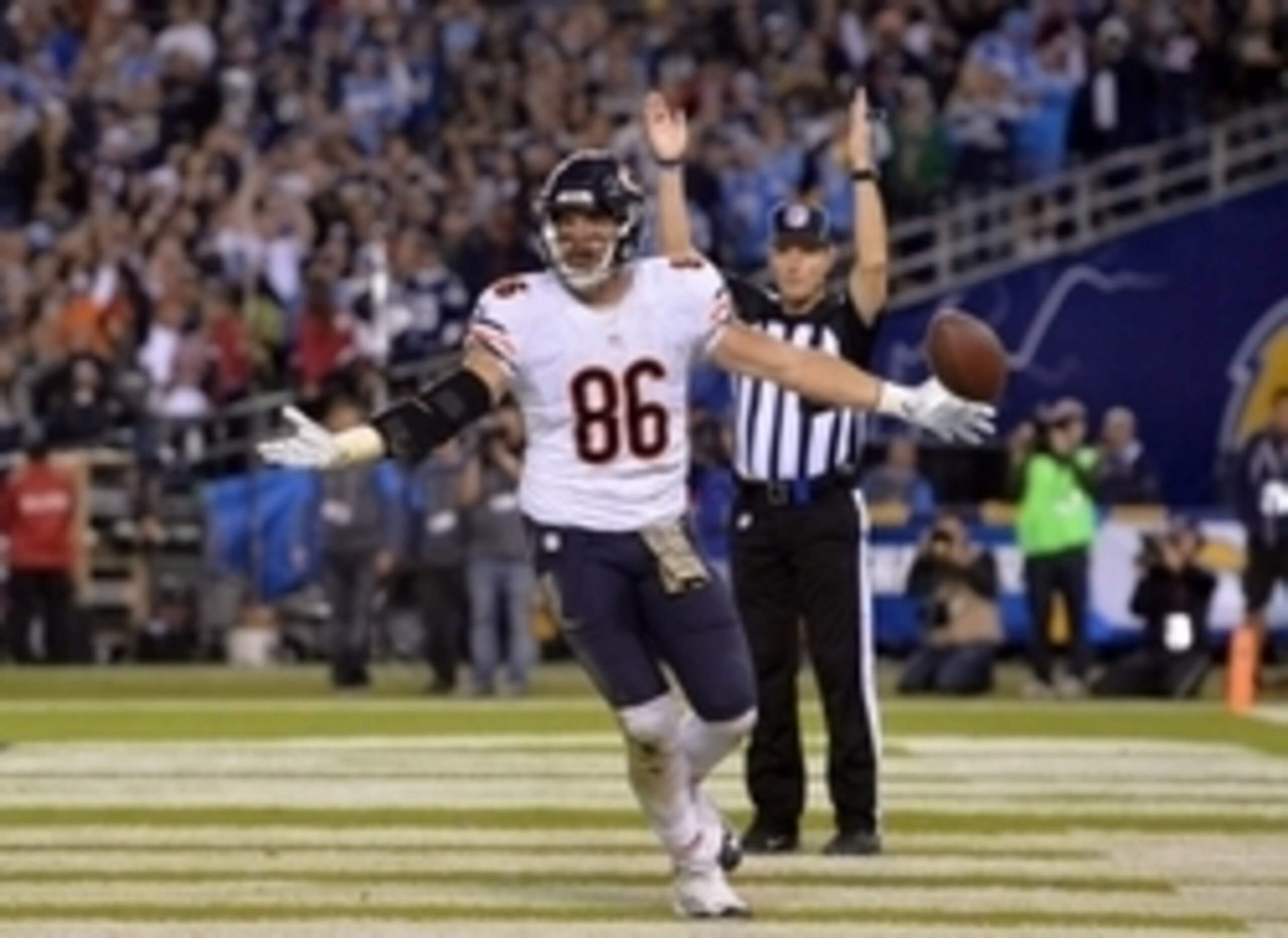The Chicago Bears have gotten quite a lift from Zach Miller.