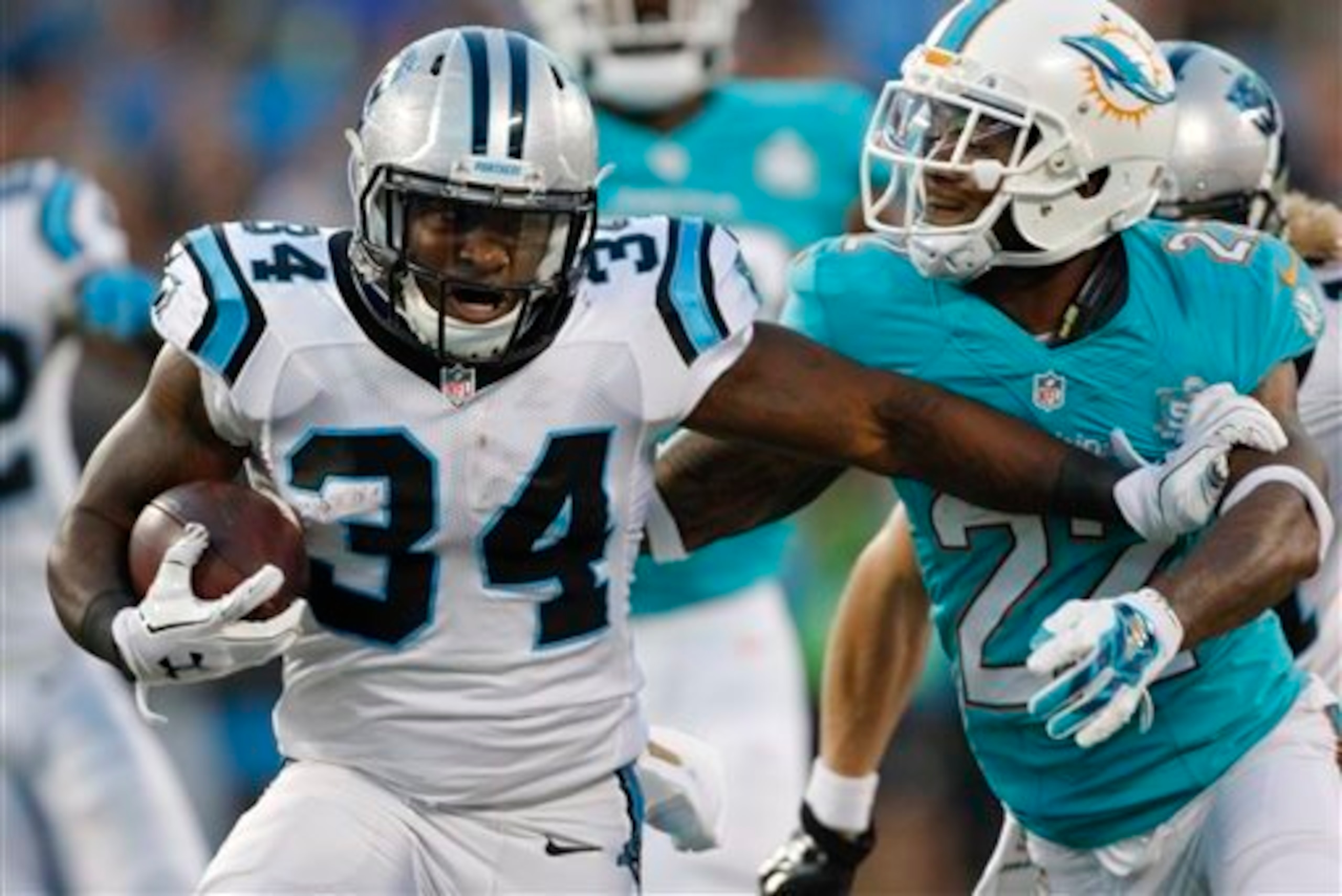 Cameron Artis-Payne emerged out of a cluttered backfield for the Carolina Panthers.