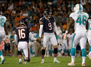Punter Pat O'Donnell (16) and kicker Robbie Gould (9) are locks to make the roster.