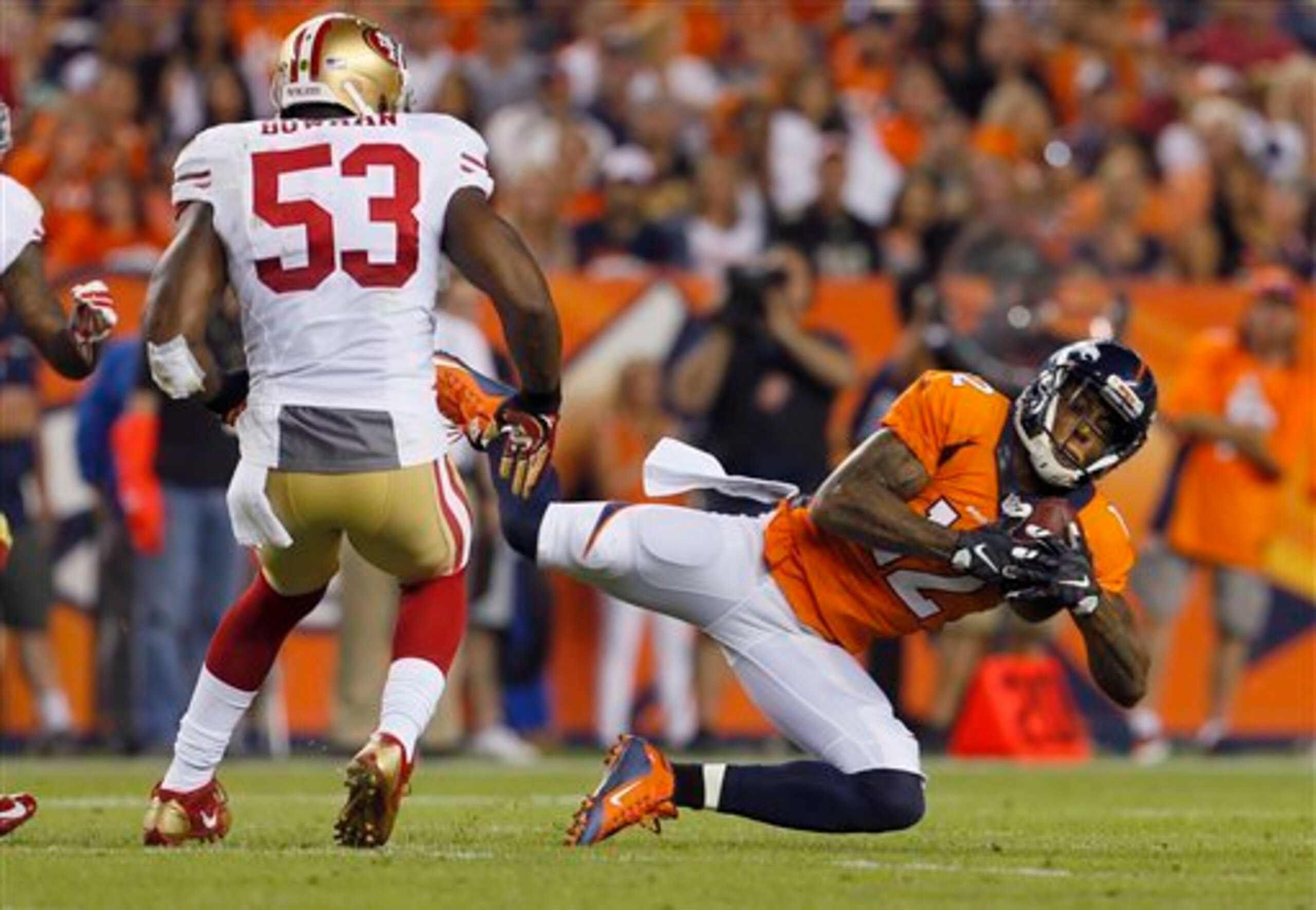 Bowman led all 49ers in tackles (9) in Denver.