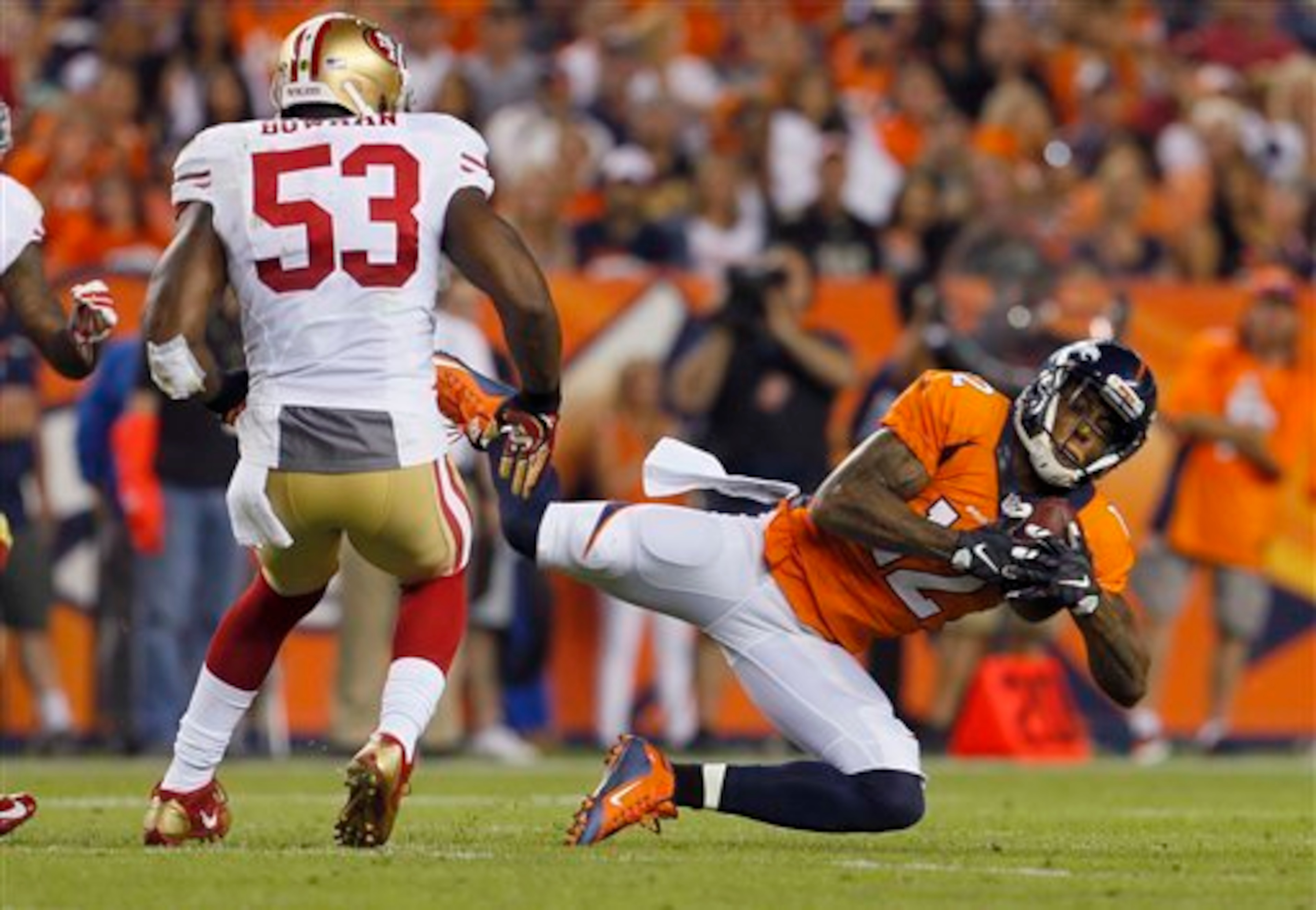 Bowman led all 49ers in tackles (9) in Denver. Bowman led all 49ers in tackles (9) in Denver.