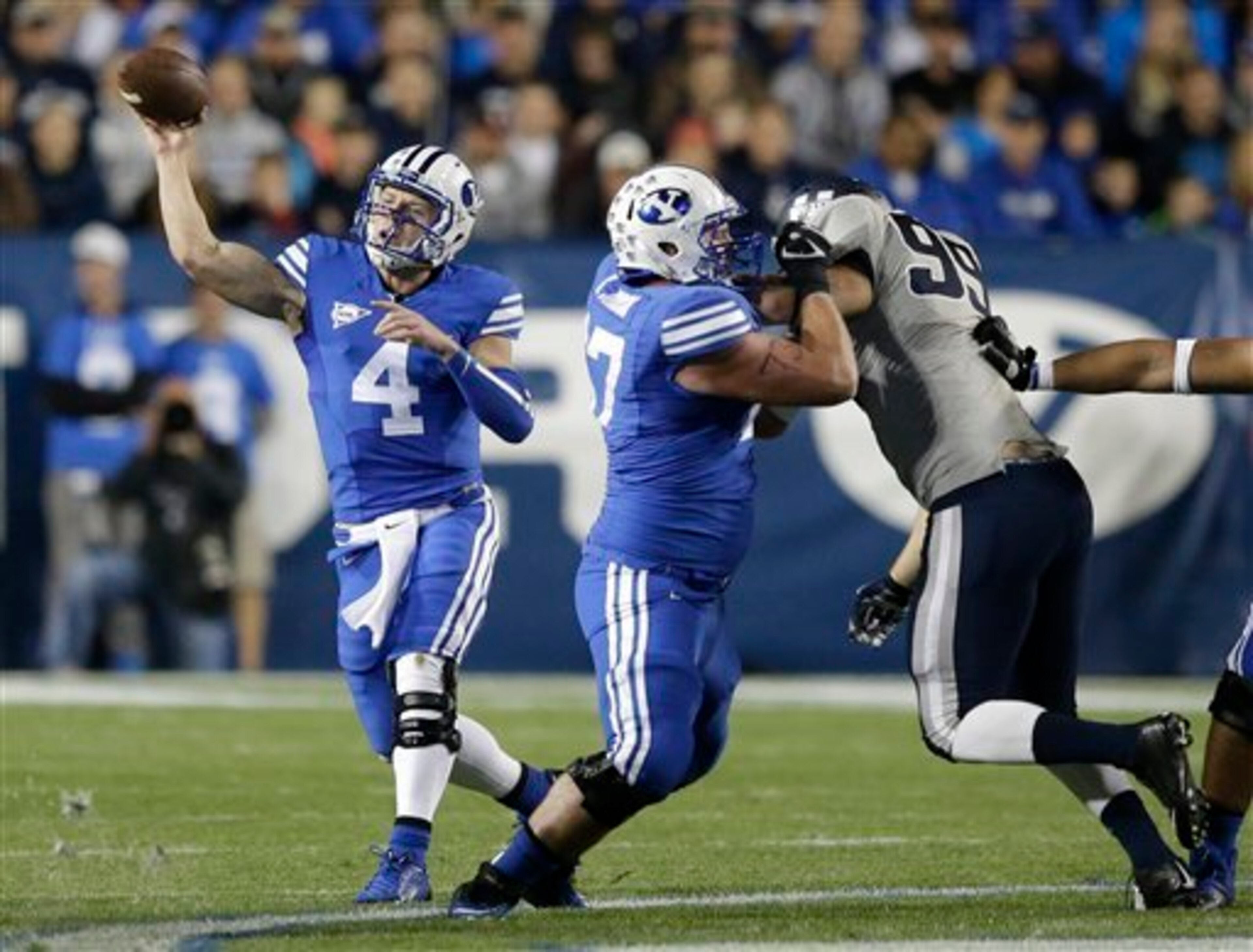 Taysom Hill is one of the nation's most dangerous quarterbacks. Taysom Hill is one of the nation's most dangerous quarterbacks.