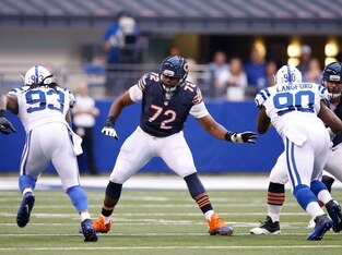 OT Charles Leno is competing with Jordan Mills to be Chicago's starting right tackle.