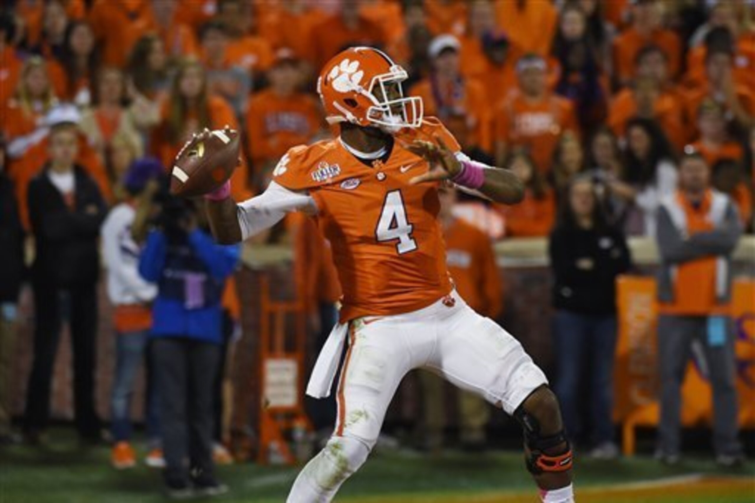 Clemson is the top-ranked team in the ACC at this point in the season.