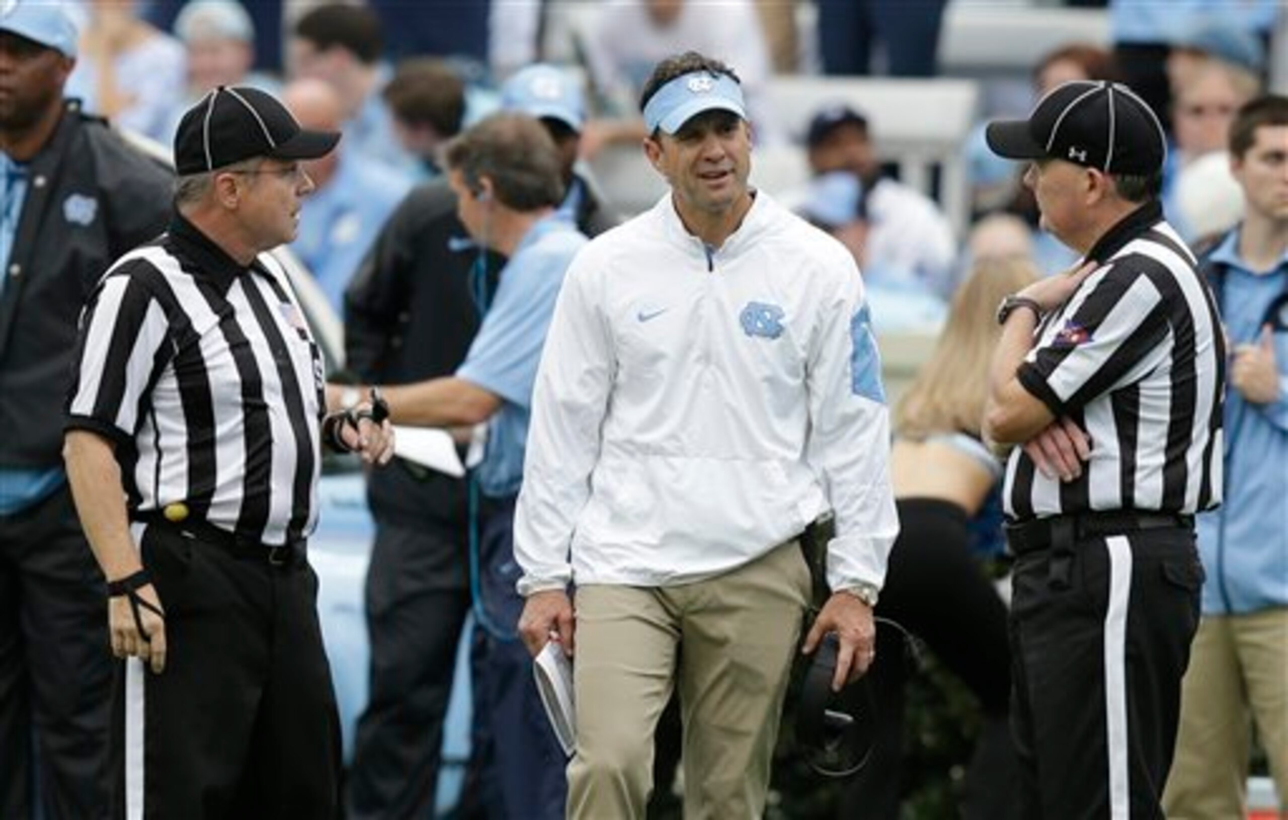 UNC head coach Larry Fedora UNC head coach Larry Fedora