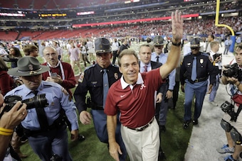 Nick Saban hopes A&T Stadium is the beginning of the road to another national championship, just like it was in 2012.