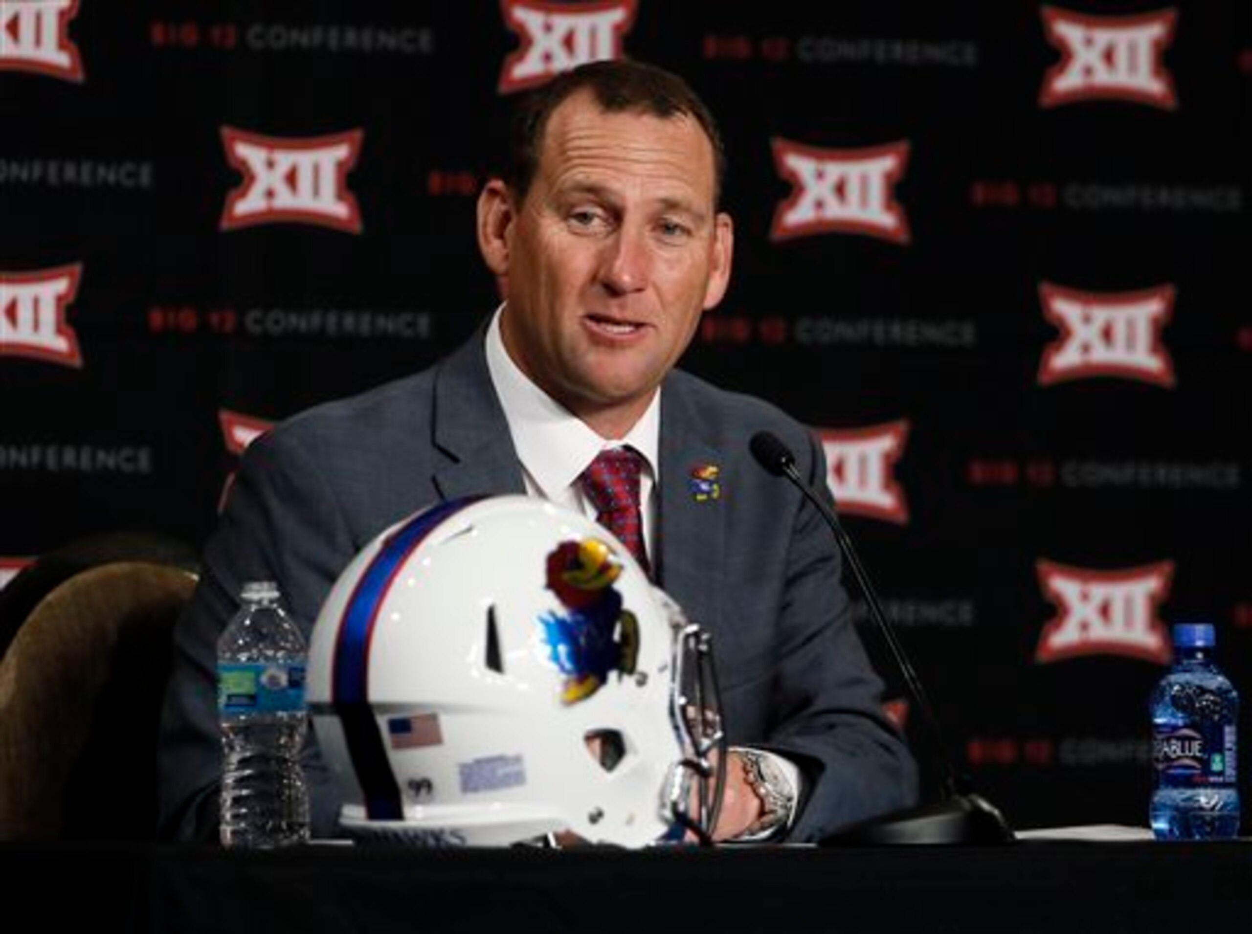 New coach David Beaty faces a long road to rebuild Kansas.