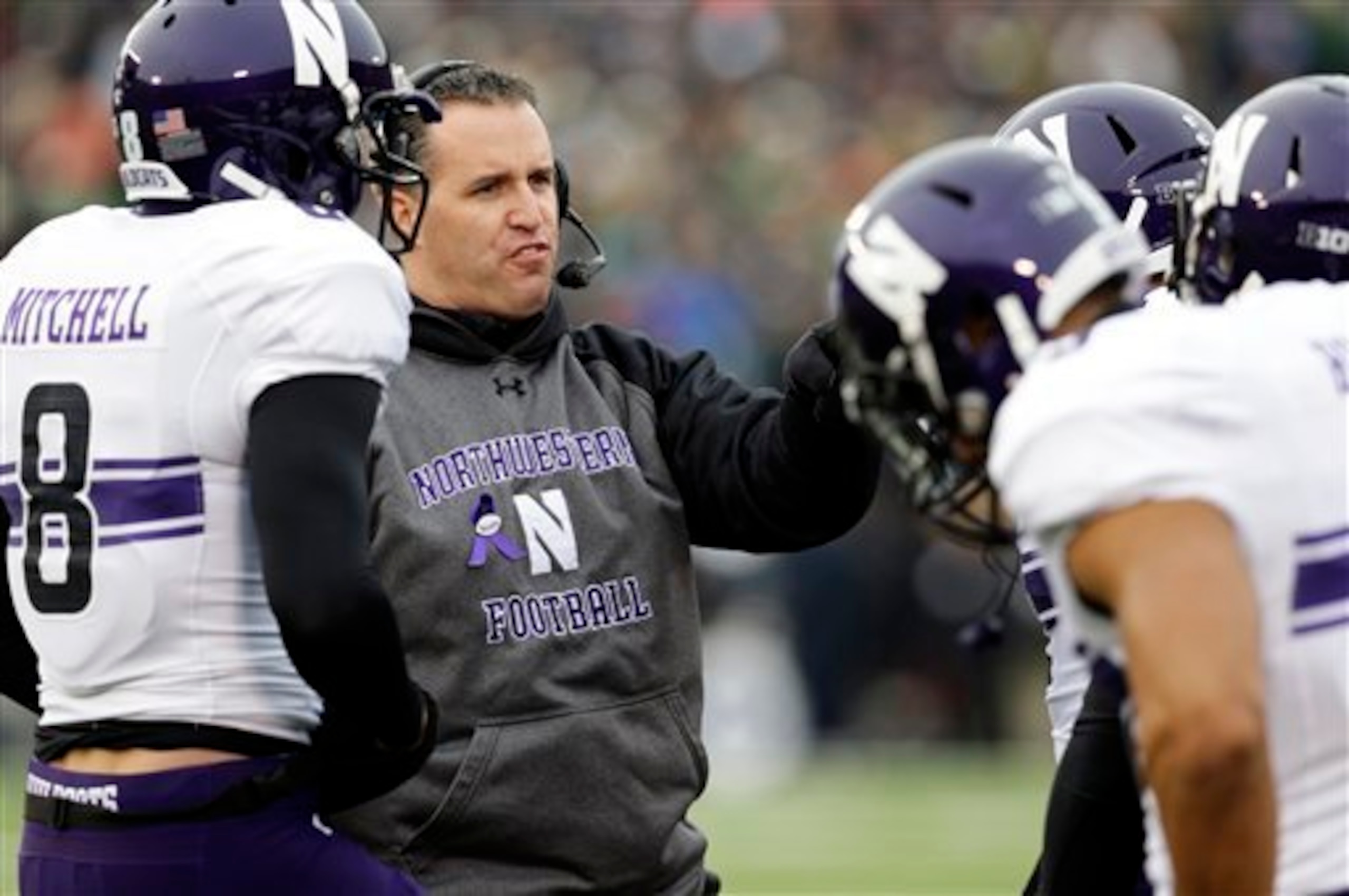 Pat Fitzgerald is trying to break Northwestern out of a funk.