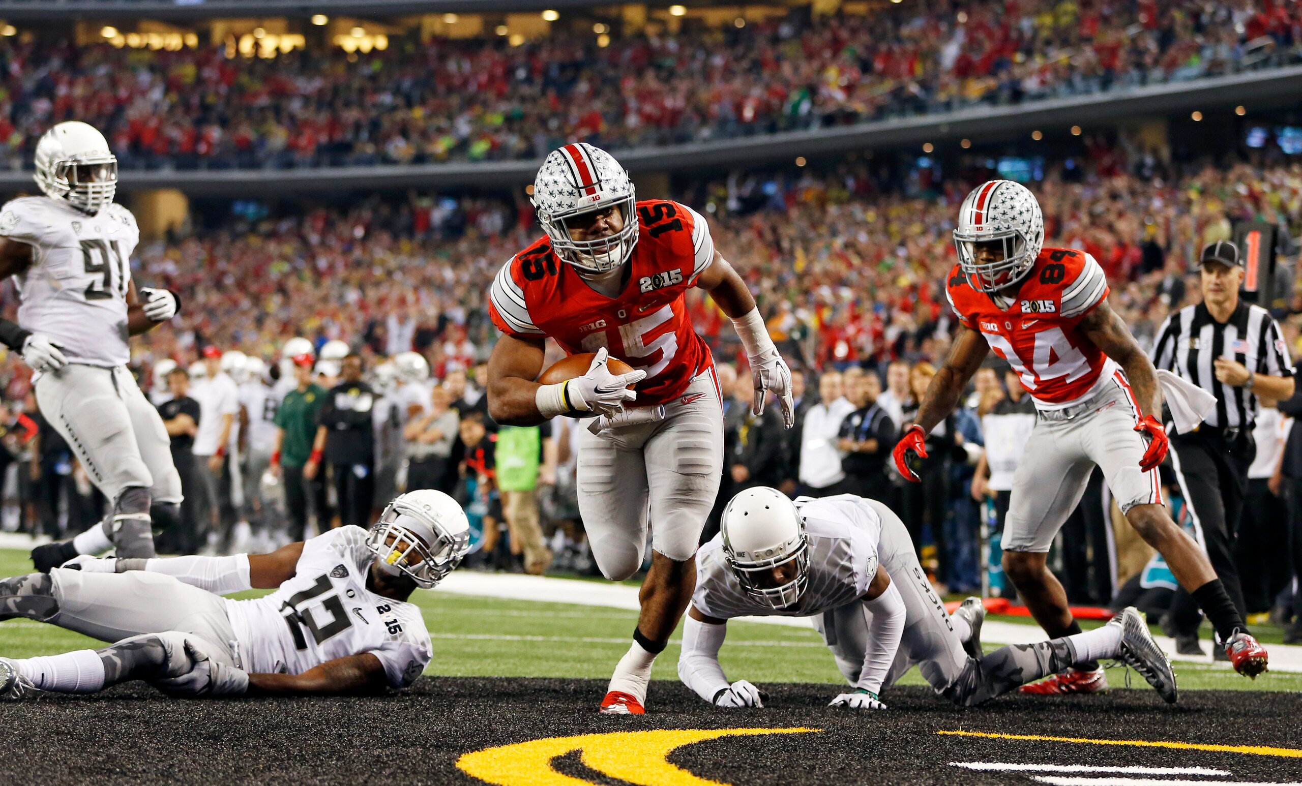 Ezekiel Elliott is a powerful force for Ohio State's potent offense. Ezekiel Elliott is a powerful force for Ohio State's potent offense.