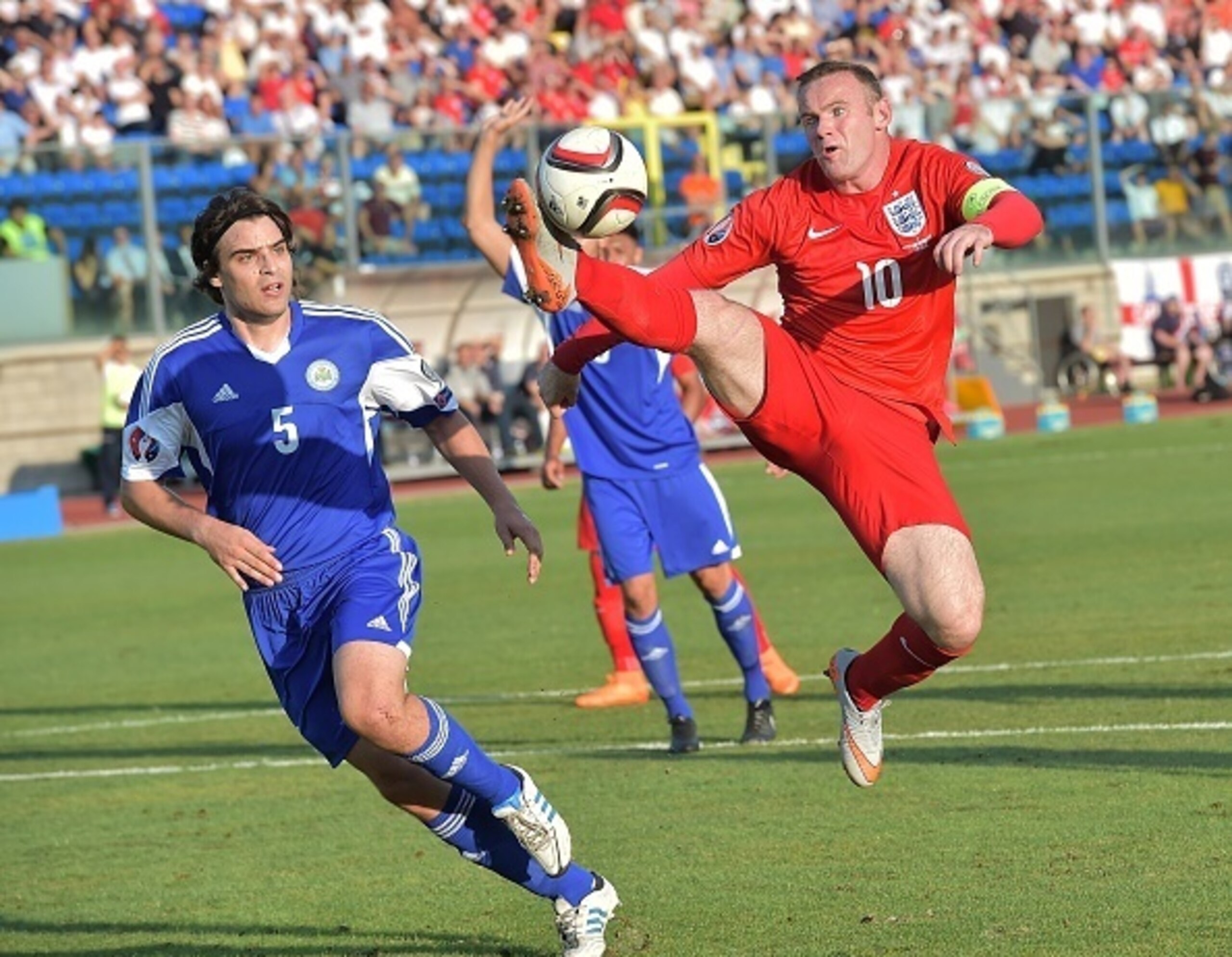 San Marino unsurprisingly never got close to England after the visitors took the lead.