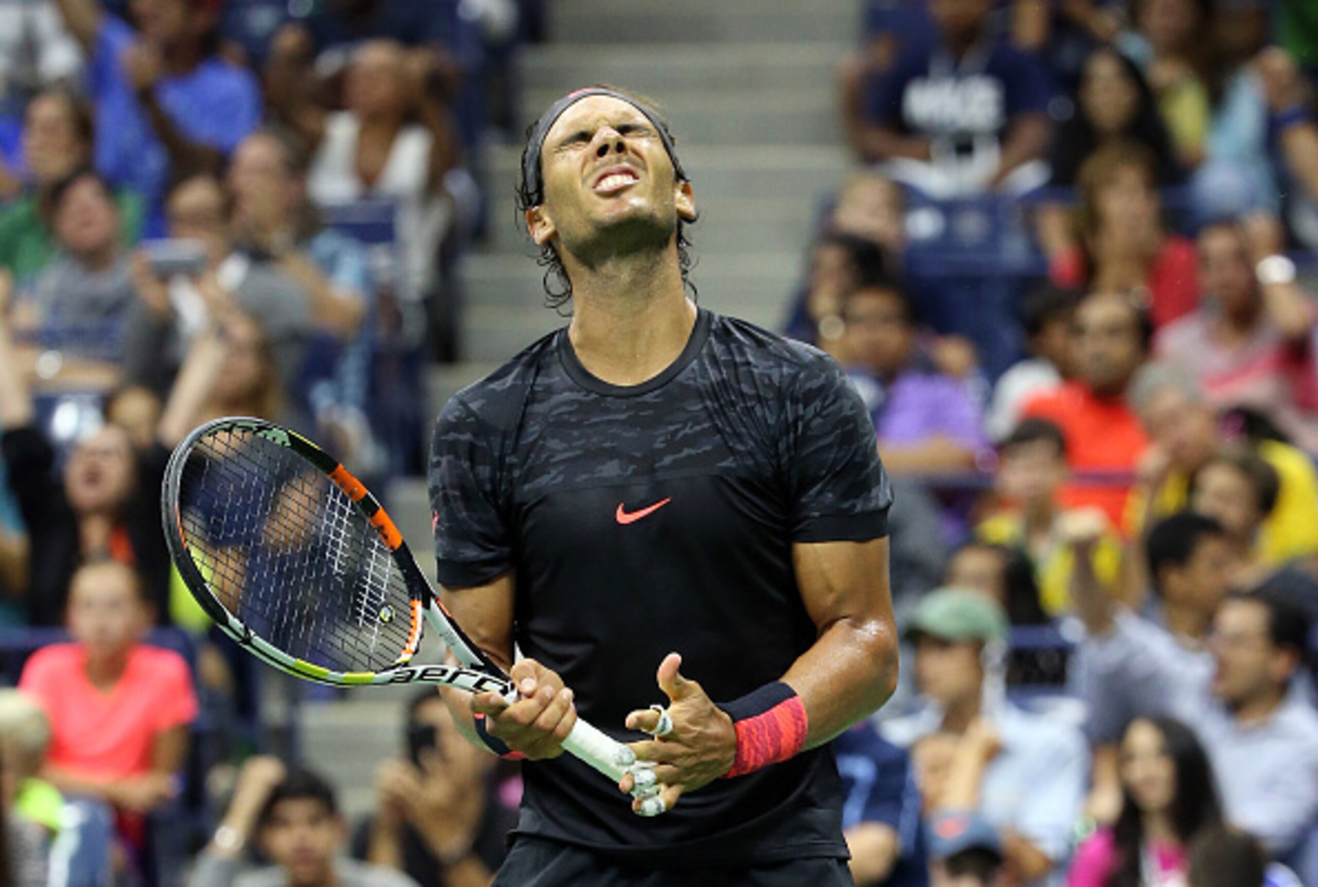 Rafael Nadal during his match against Fabio Fognini at the U.S. Open.