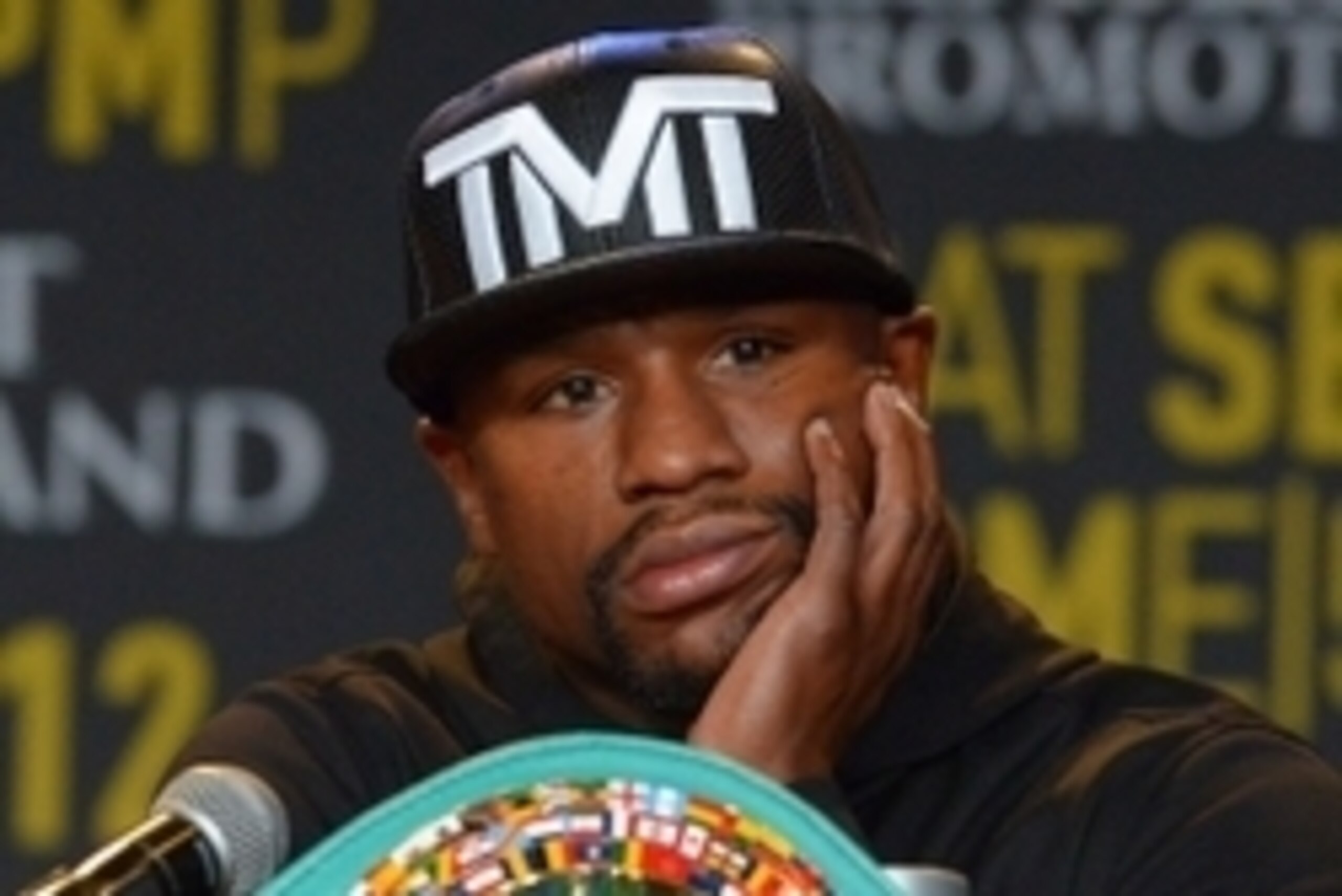 Mayweather seems...excited?