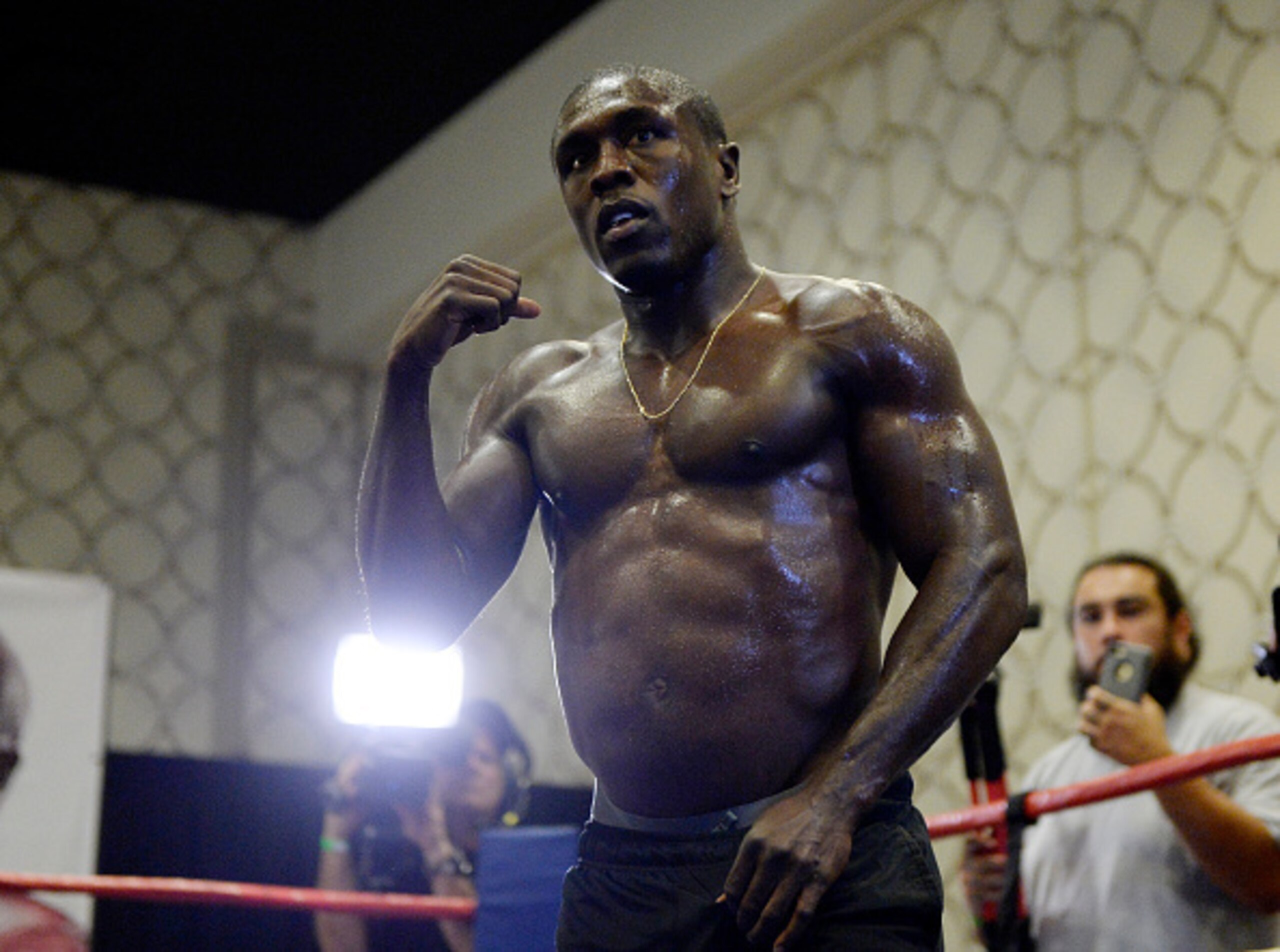 Berto looks jacked.
