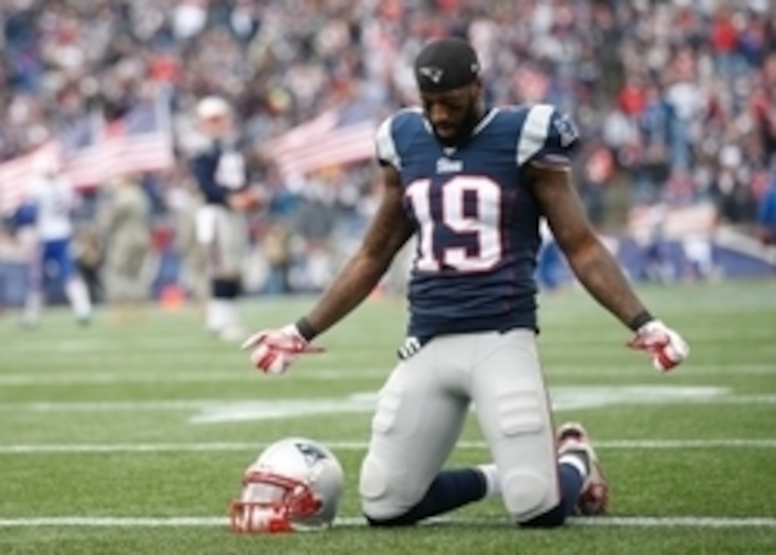 Brandon LaFell (19) was a huge factor in the Patriots' offensive success in 2014, but he will spend at least the first six weeks of the season on the active/physically unable to perform list.