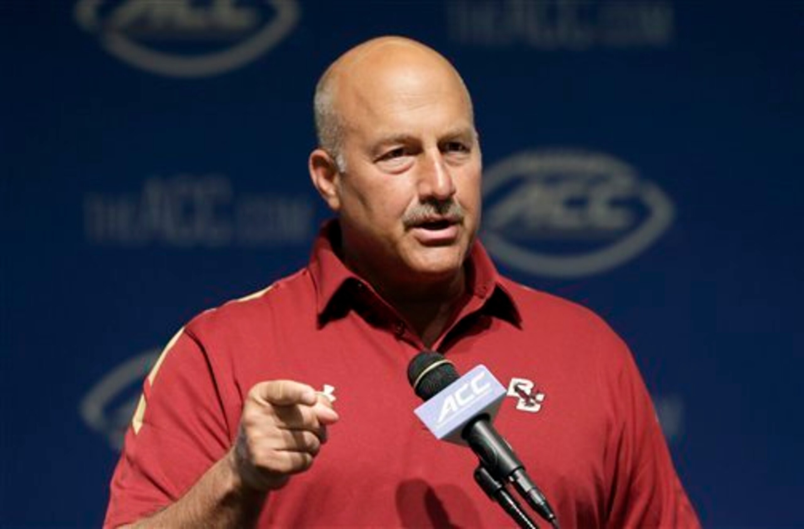 BC's head coach Steve Addazio.
