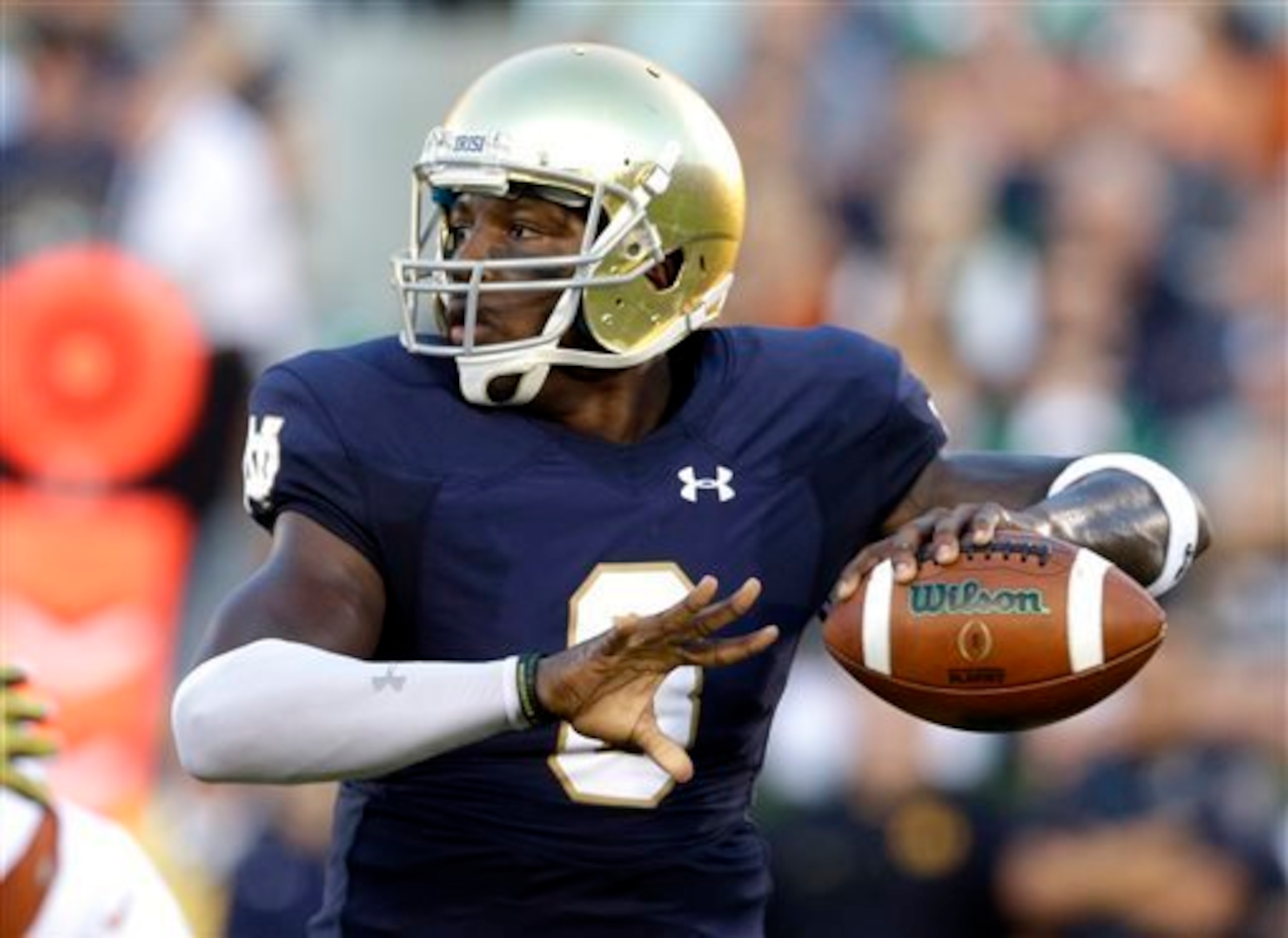 Malik Zaire was impressive in his first night as Notre Dame's full-time starter.