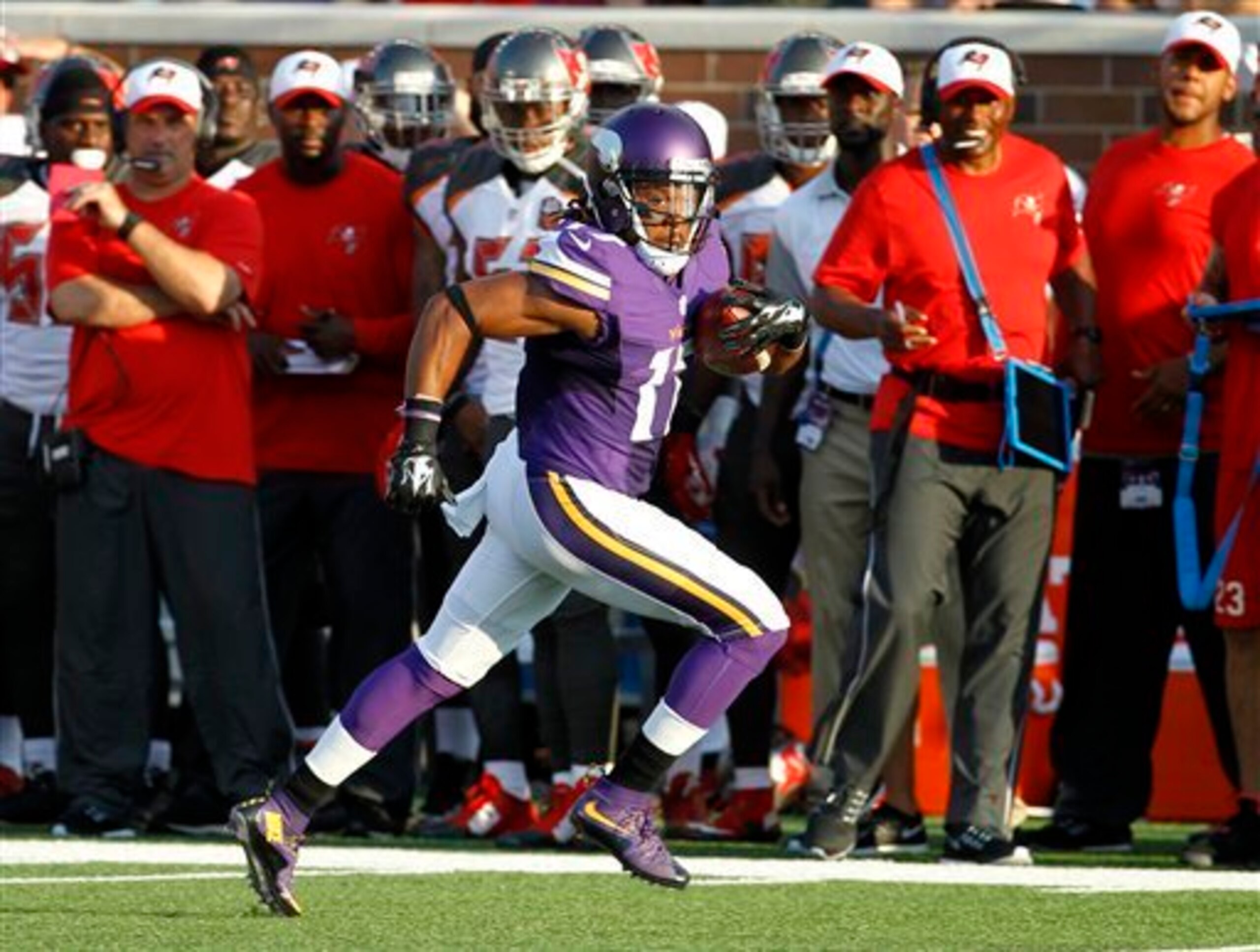 Jarius Wright set career highs in receptions (42) and receiving yards (588) in 2014.