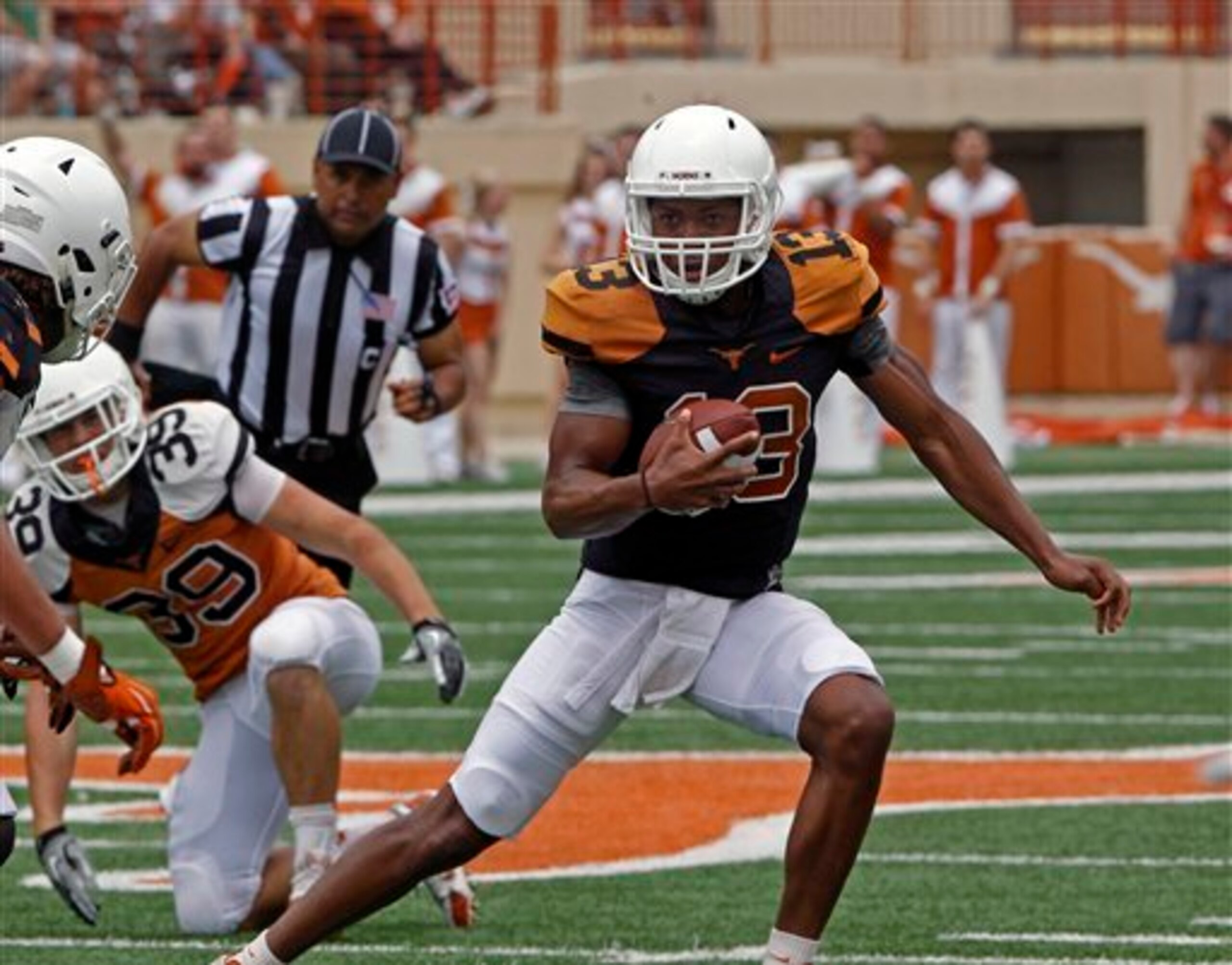 Heard's a better fit for a simplified spread offense than Swoopes, who struggled mightily against Notre Dame. Heard's a better fit for a simplified spread offense than Swoopes, who struggled mightily against Notre Dame.