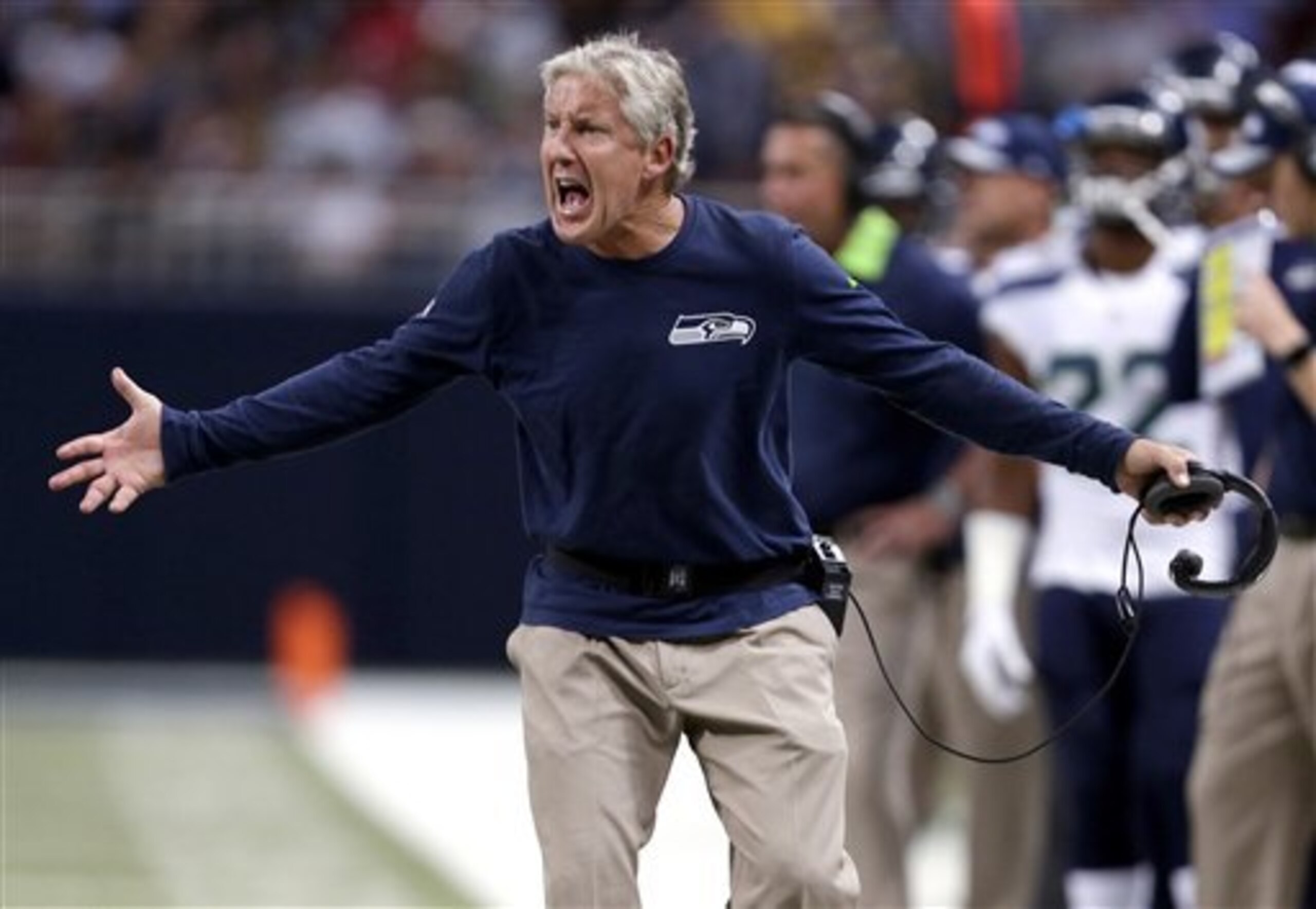 Many thought Carroll's onside kick to begin overtime was an odd call. Turns out, it wasn't called at all.