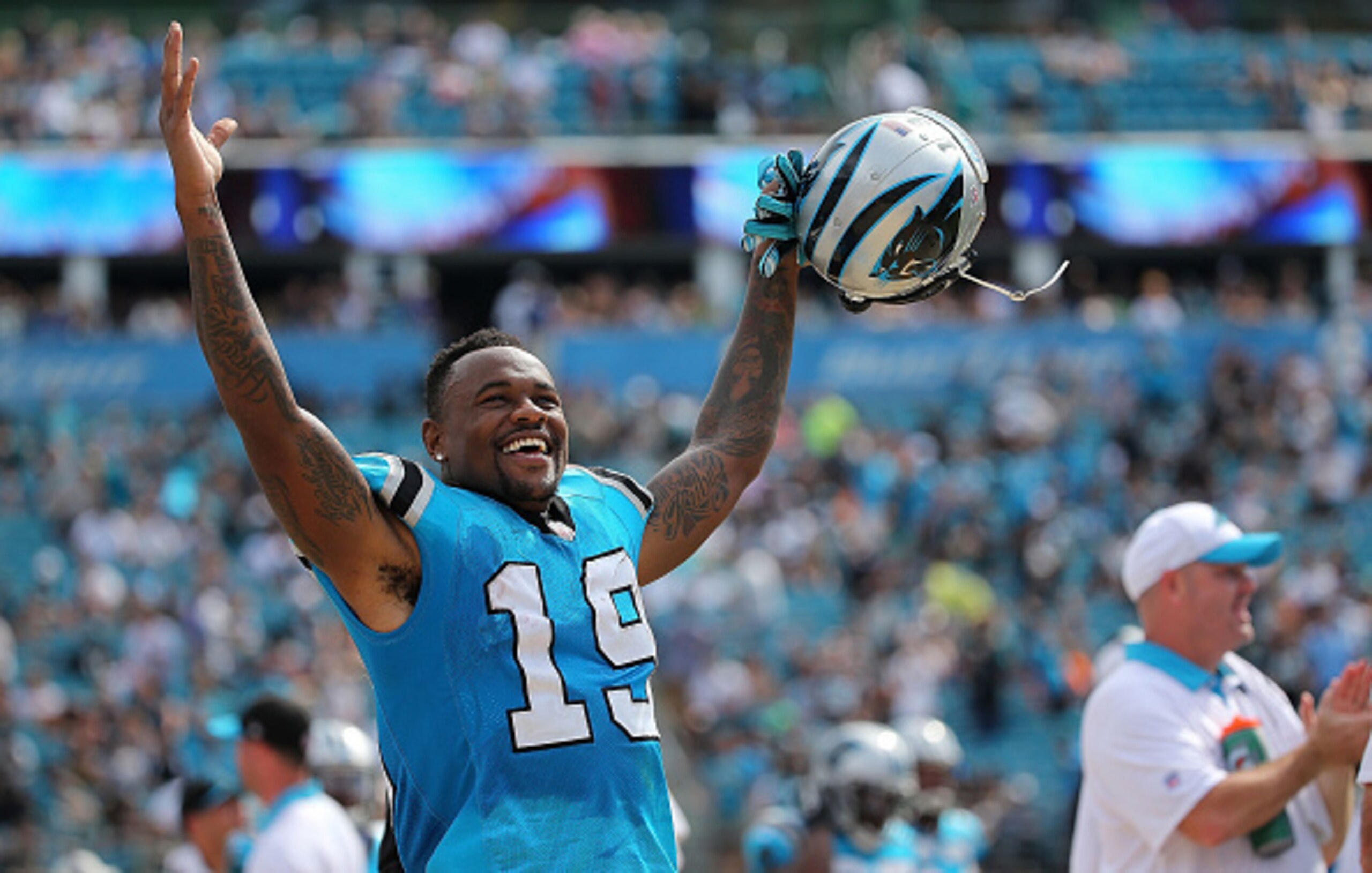 Ted Ginn had drops early, but also the longest reception of the day.