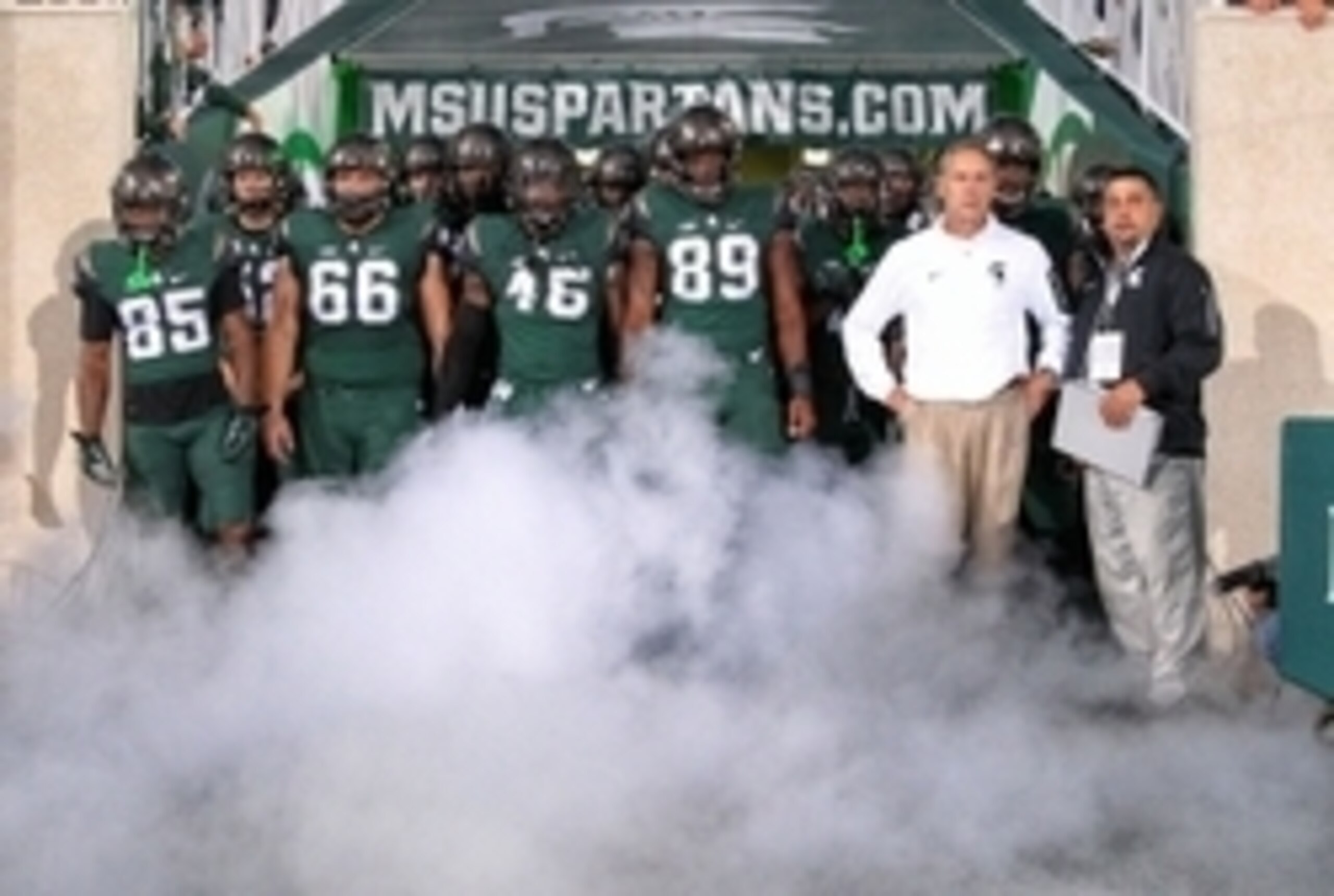 Michigan State HC Mark Dantonio (right) Michigan State HC Mark Dantonio (right)