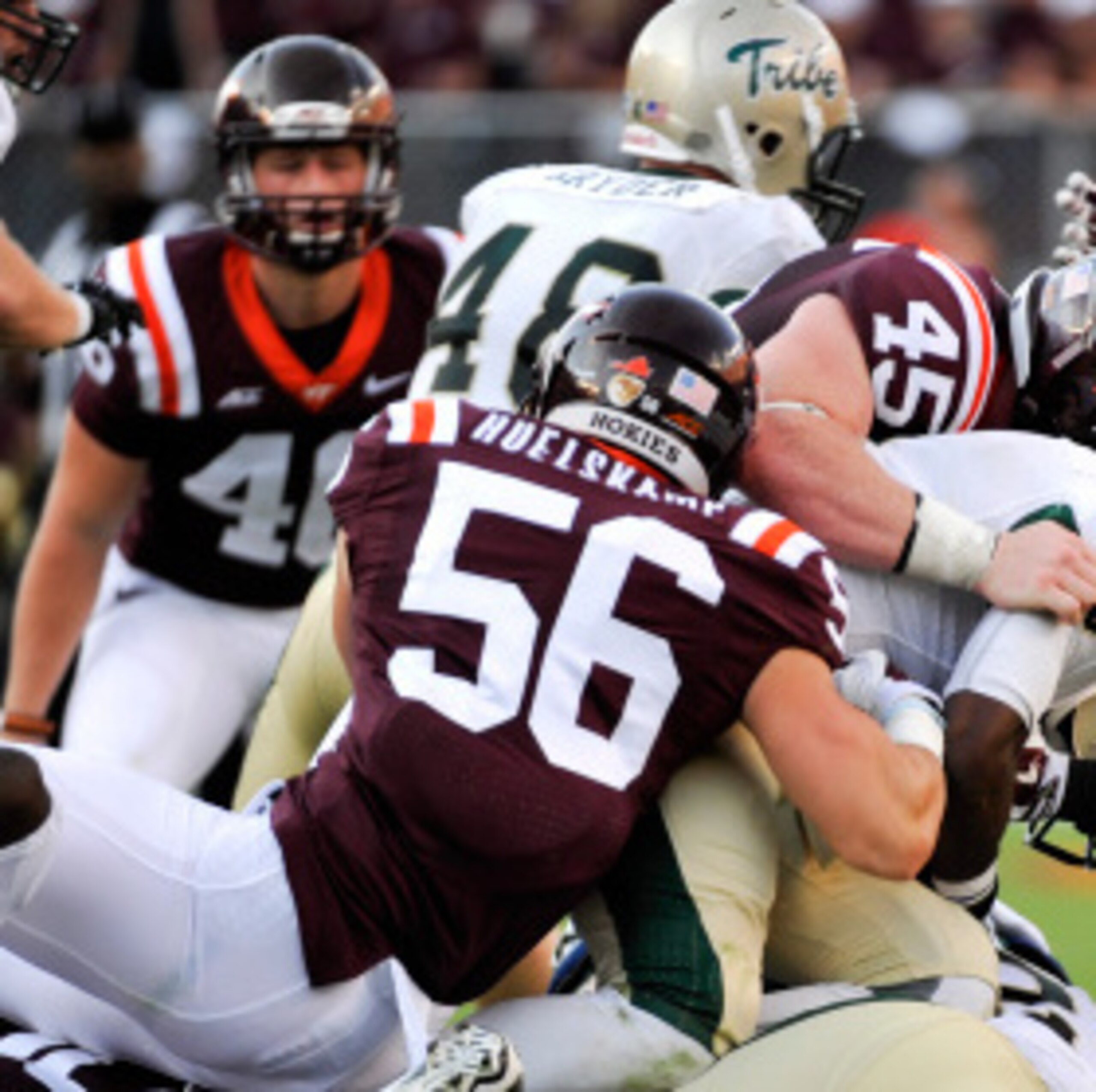 Virginia Tech linebacker Sean Huelskamp