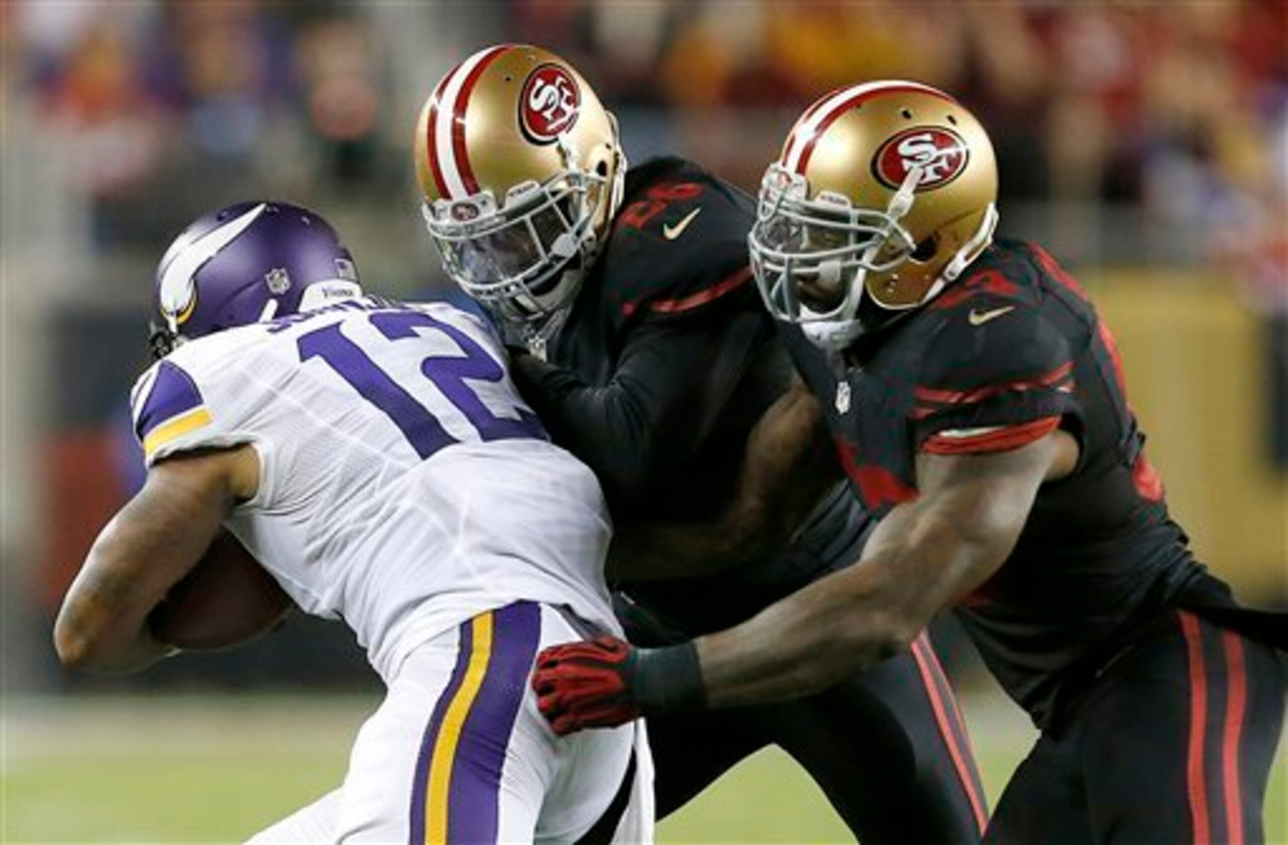 San Francisco's defense was firing on all cylinders against Minnesota.