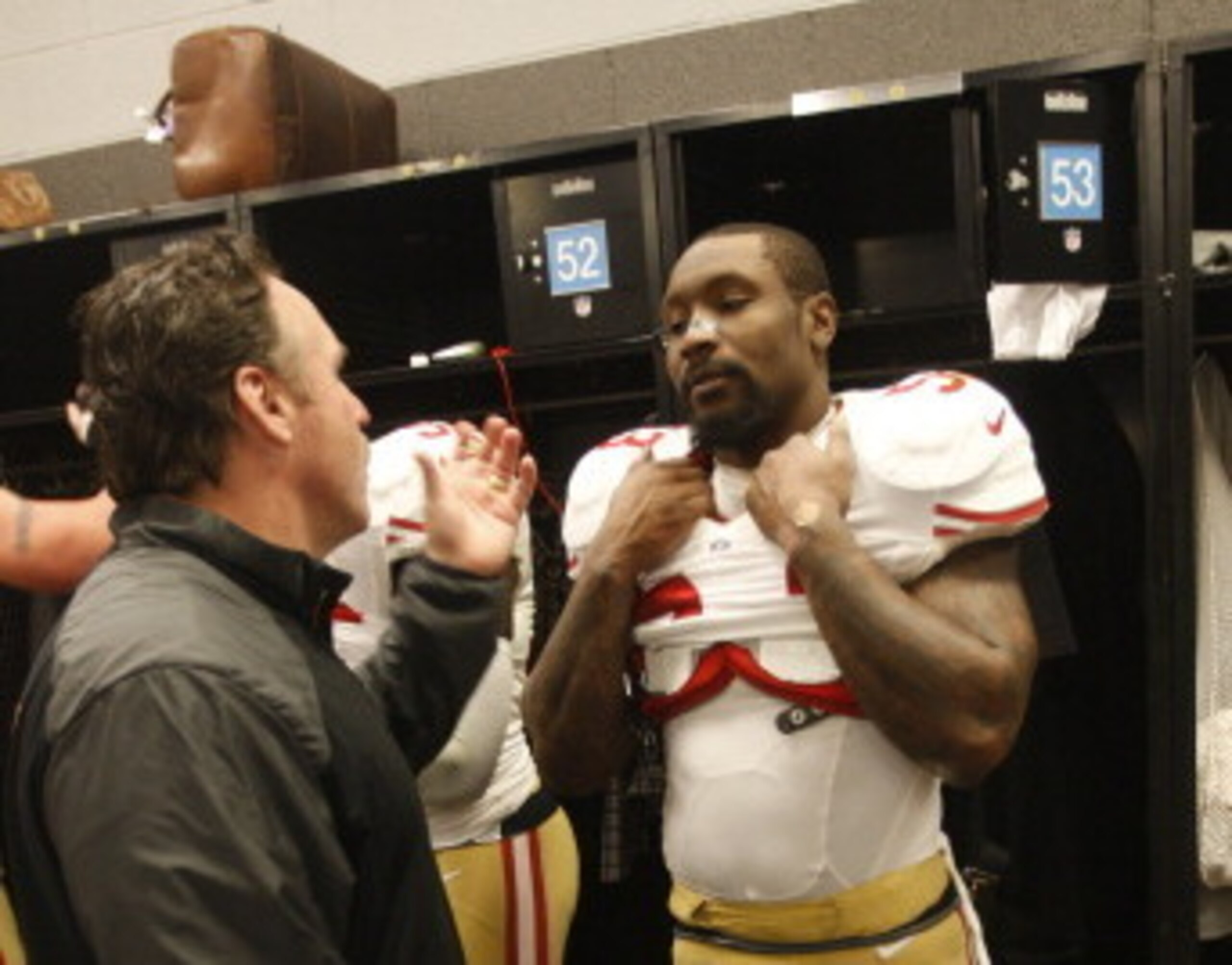 Head coach Jim Tomsula had plenty of reasons to praise linebacker NaVorro Bowman after Monday night.