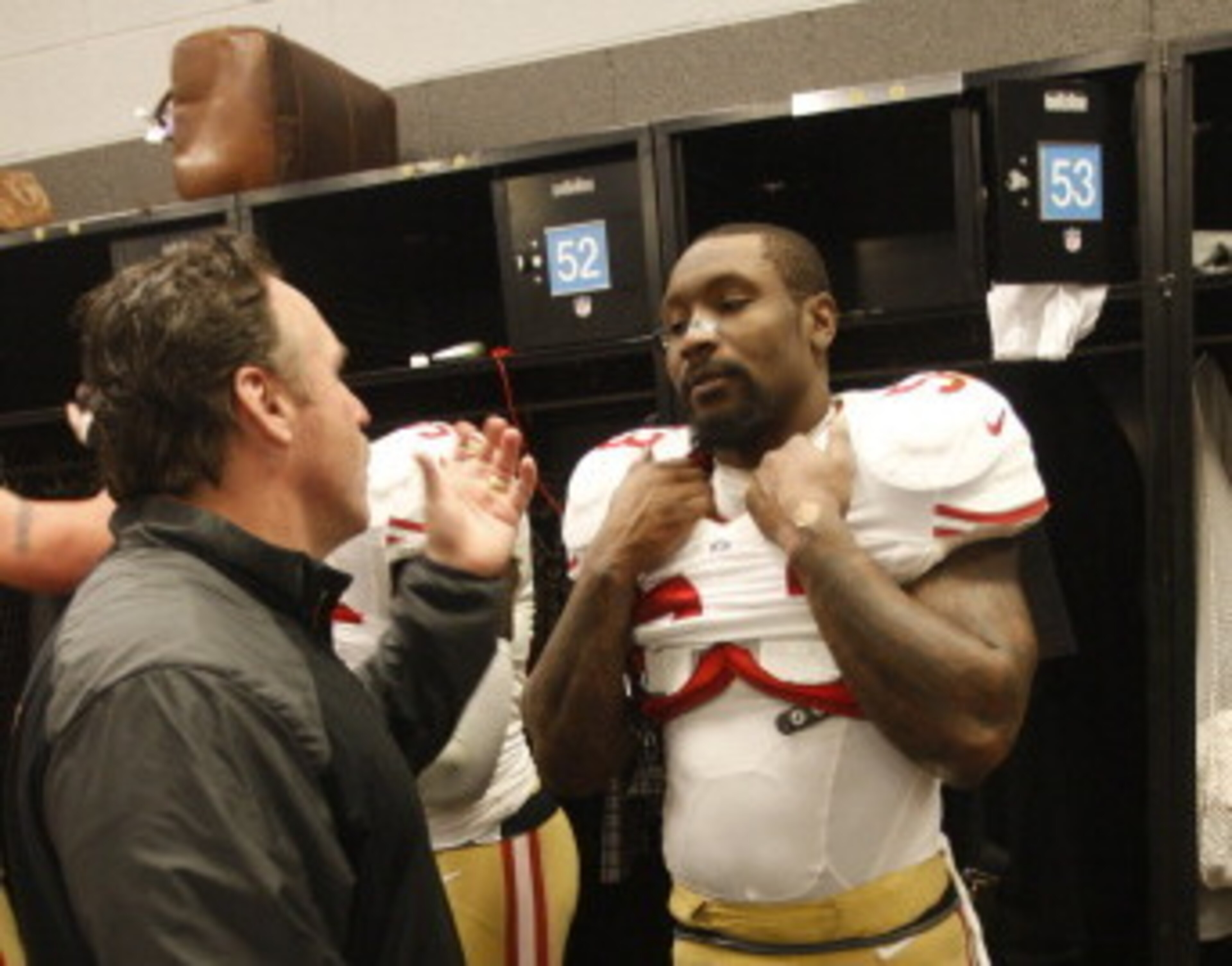 Head coach Jim Tomsula had plenty of reasons to praise linebacker NaVorro Bowman after Monday night.