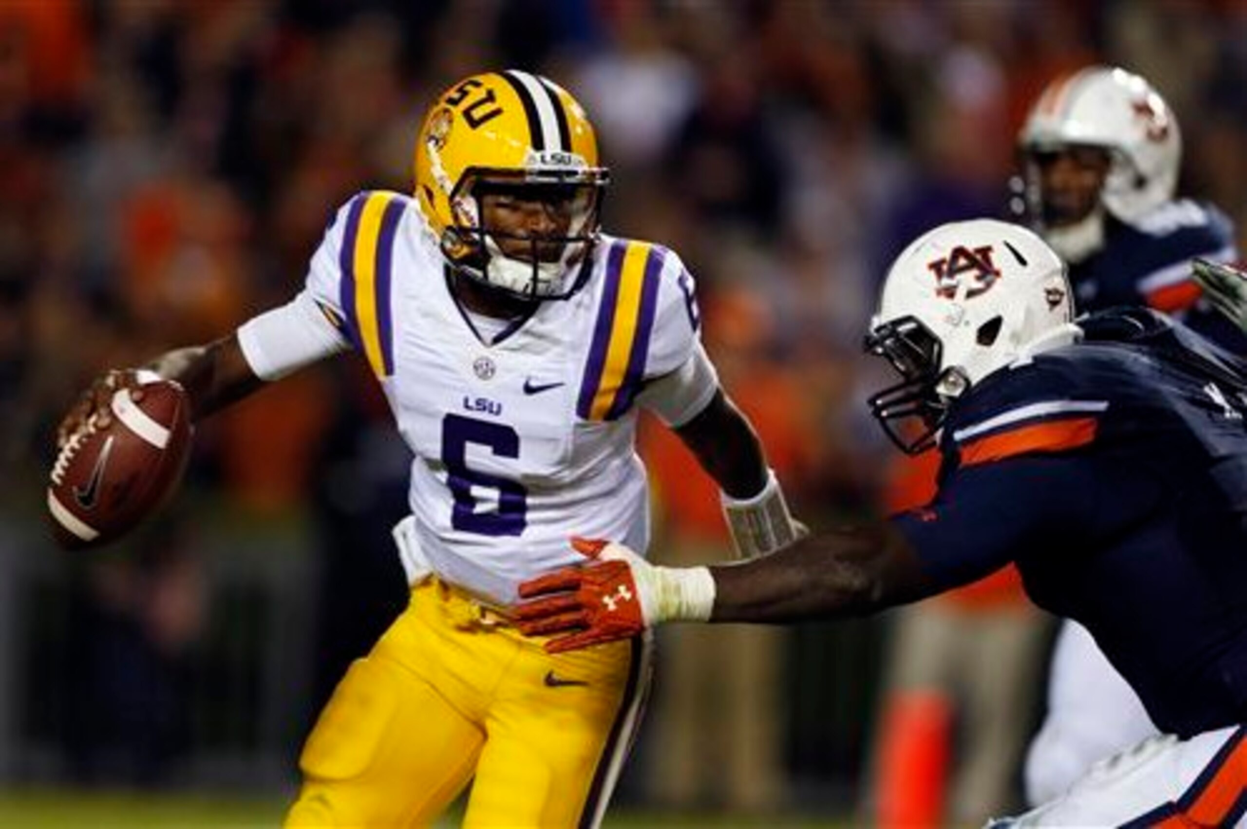 LSU QB Brandon Harris and Auburn DT Montravius Adams