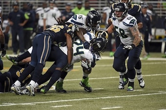 Marshawn Lynch and the offensive line failed to get the one yard Seattle needed. That's put offensive coordinator Darrell Bevell on the hot seat, at least according to some.