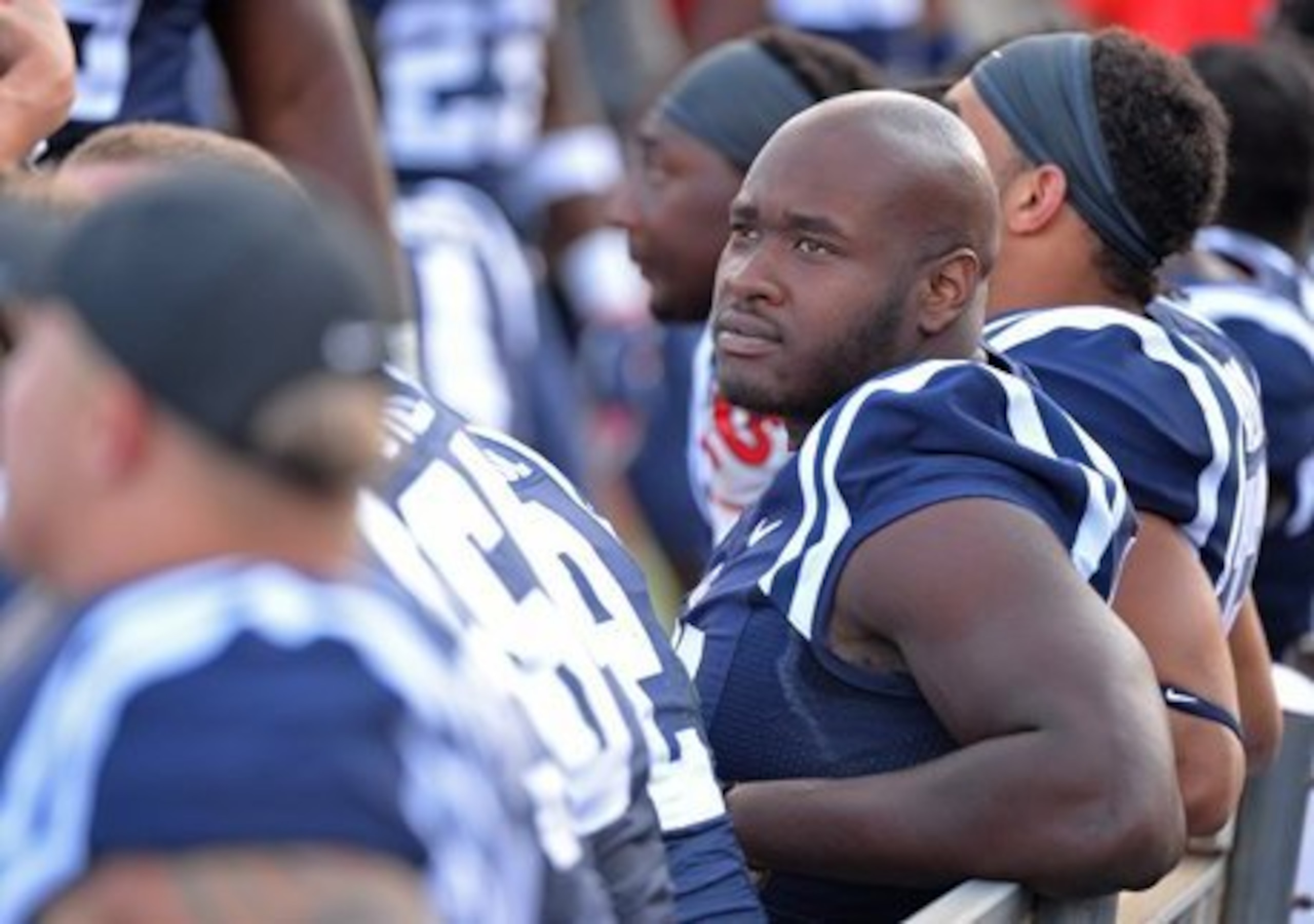 Offensive tackle Laremy Tunsil hasn't played yet this season due to an ongoing NCAA investigation.