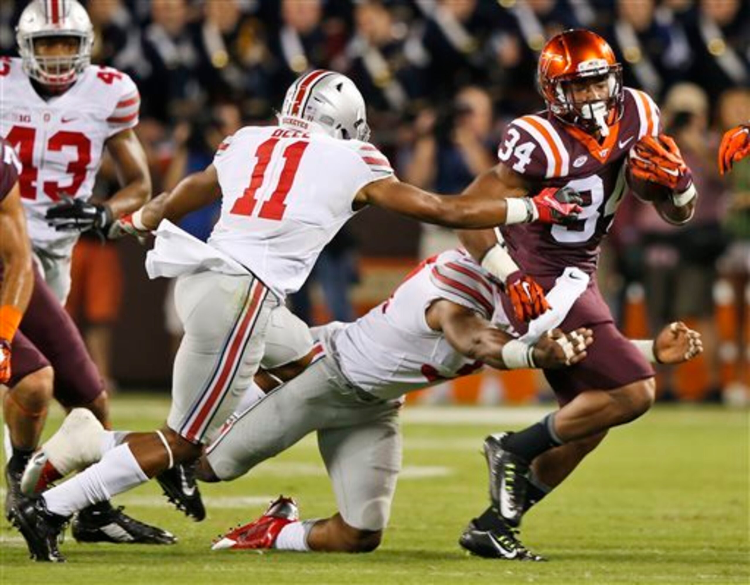 The Hokies making a strong win. The Hokies making a strong win.