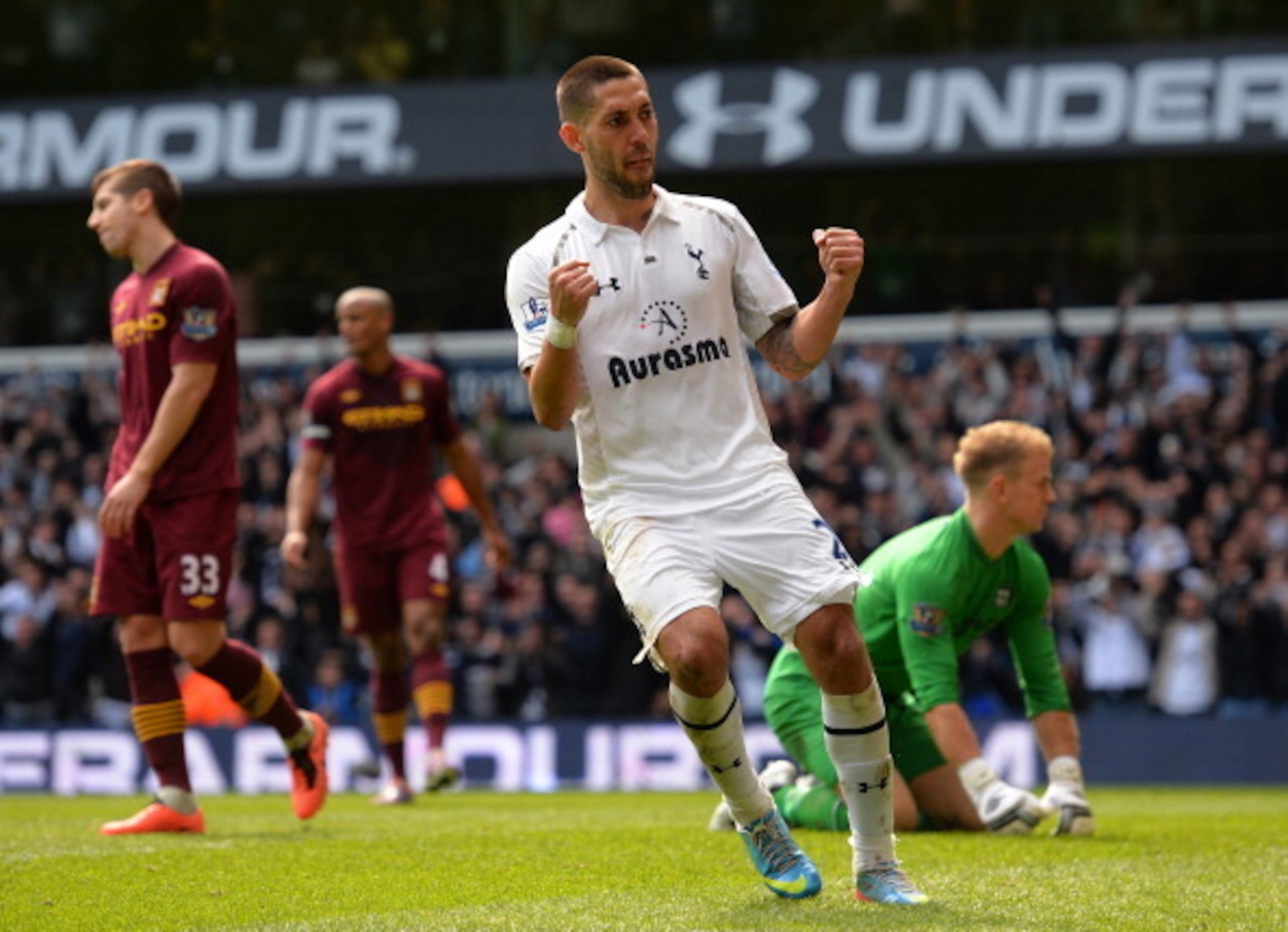 Clint Dempsey did reasonably well in his one year at Tottenham, but was somewhat overshadowed by a certain Welshman. Clint Dempsey did reasonably well in his one year at Tottenham, but was somewhat overshadowed by a certain Welshman.
