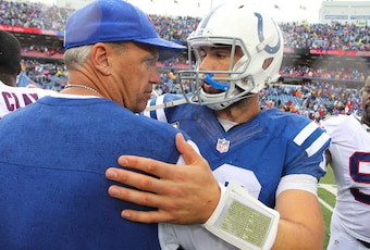 Bills HC Rex Ryan and Colts QB Andrew Luck