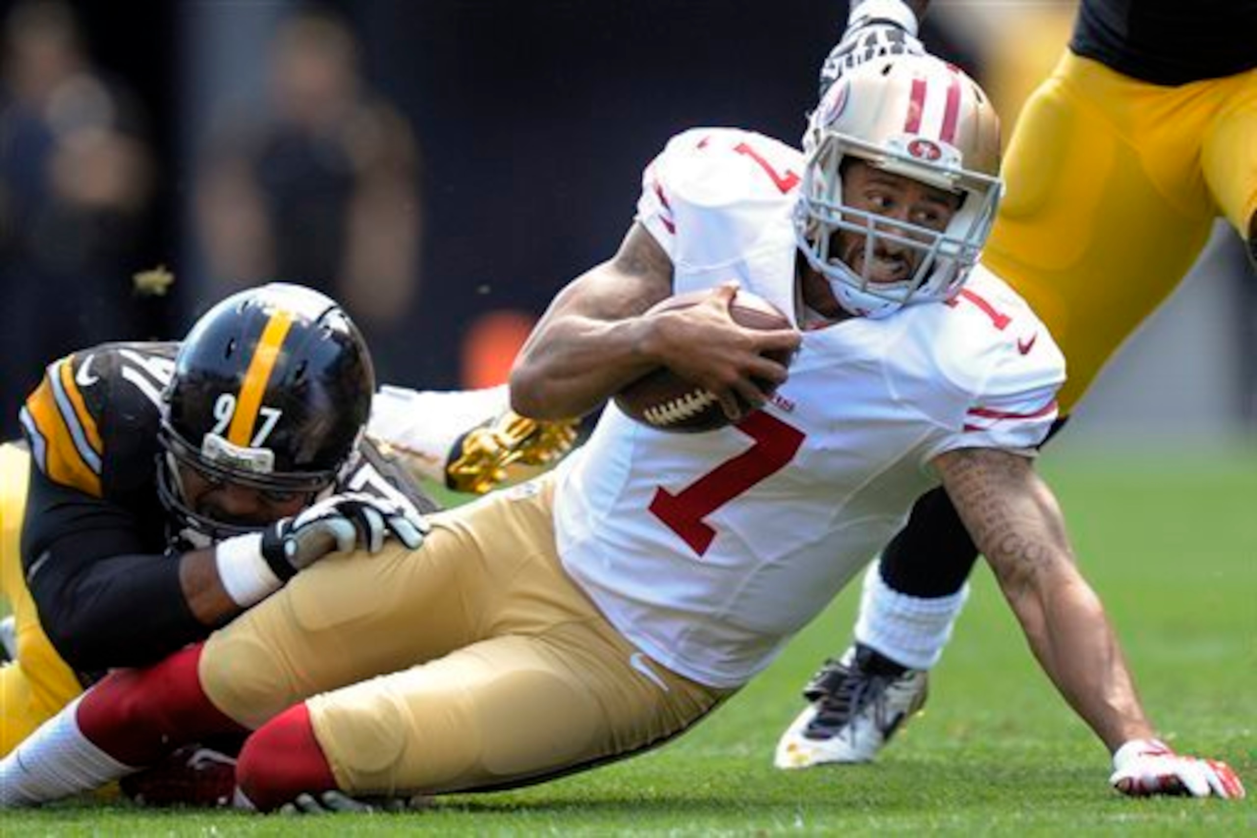 Despite a strong second-half showing, quarterback Colin Kaepernick could not get the support from his offense in Week 2 in Pittsburgh.